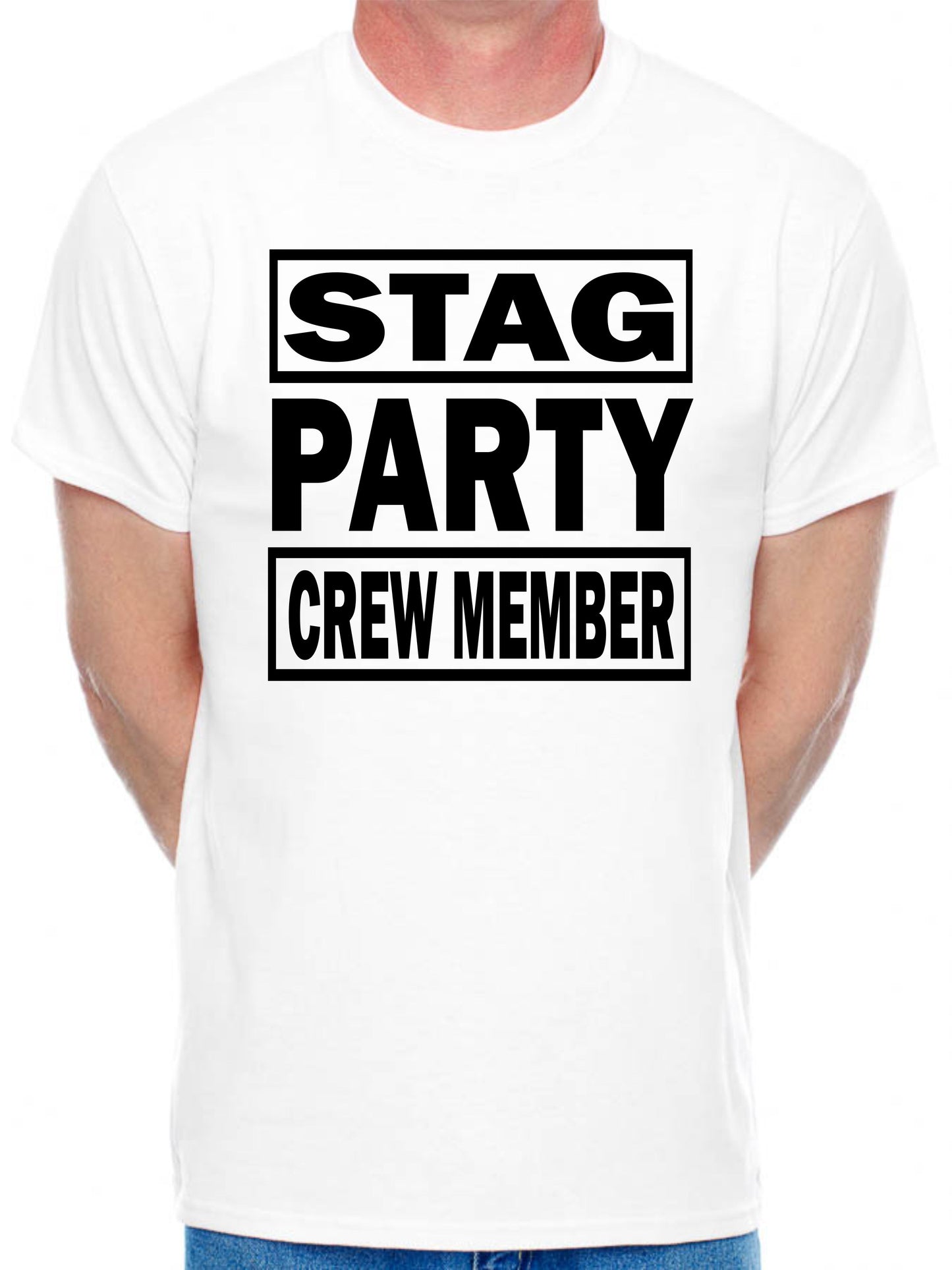 Stag Party Crew Member Stag Do Slogan T-Shirt Men's Man's Tee