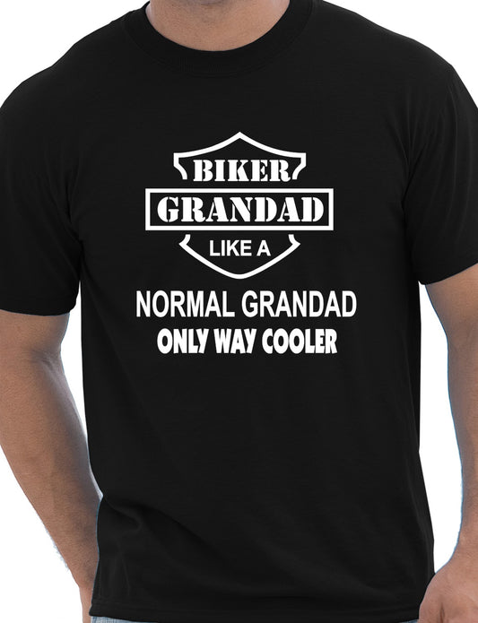 Biker Grandad Like A Normal Grandad T-Shirt