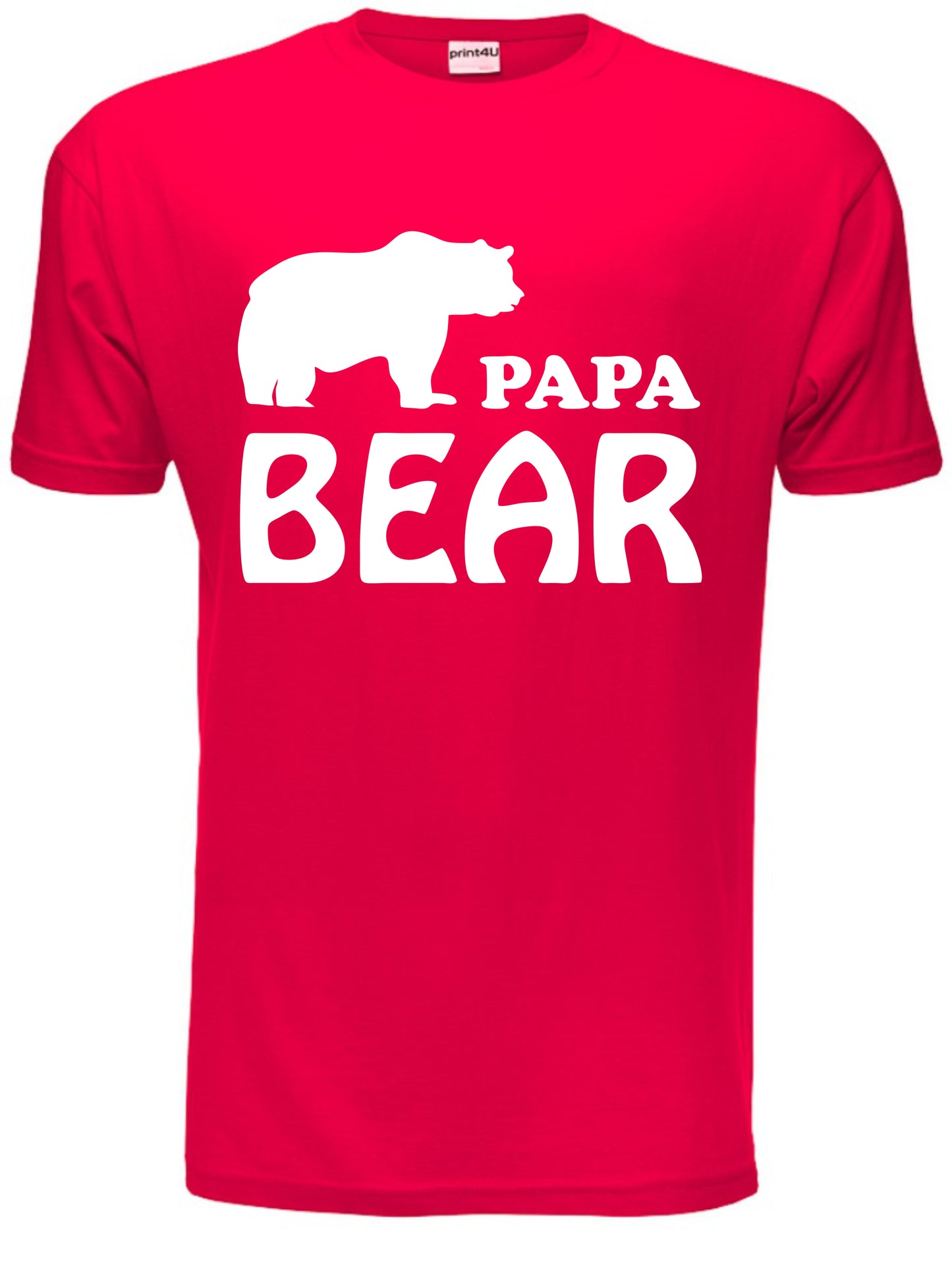 Papa Bear Fathers Day Birthday Mens T-Shirt Size S-XXL