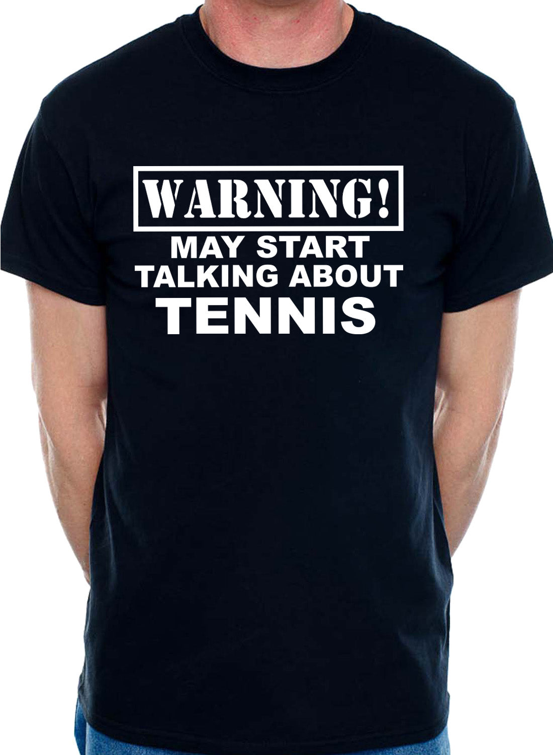 Warning May Talk About Tennis Wimbledon Mens T-Shirt