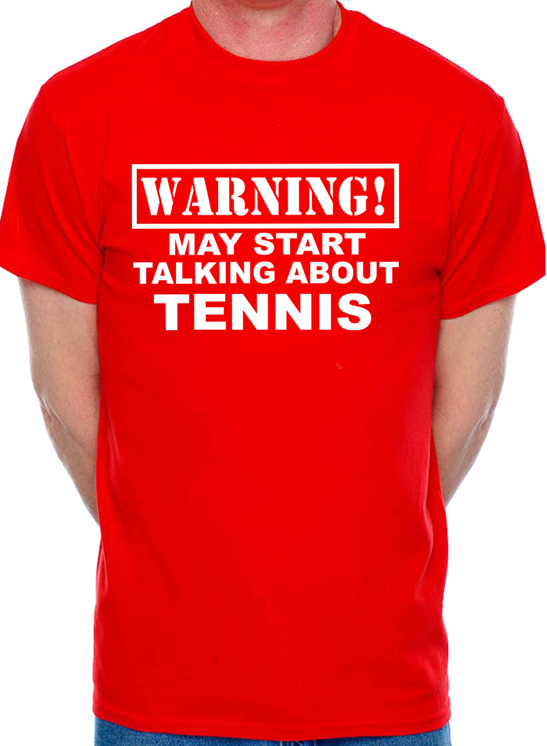 Warning May Talk About Tennis Wimbledon Mens T-Shirt