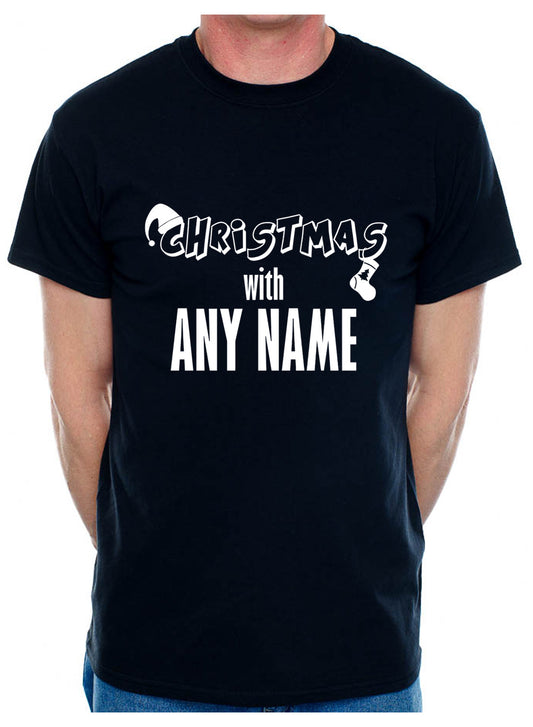 Customised T-Shirt Christmas With The Any Name
