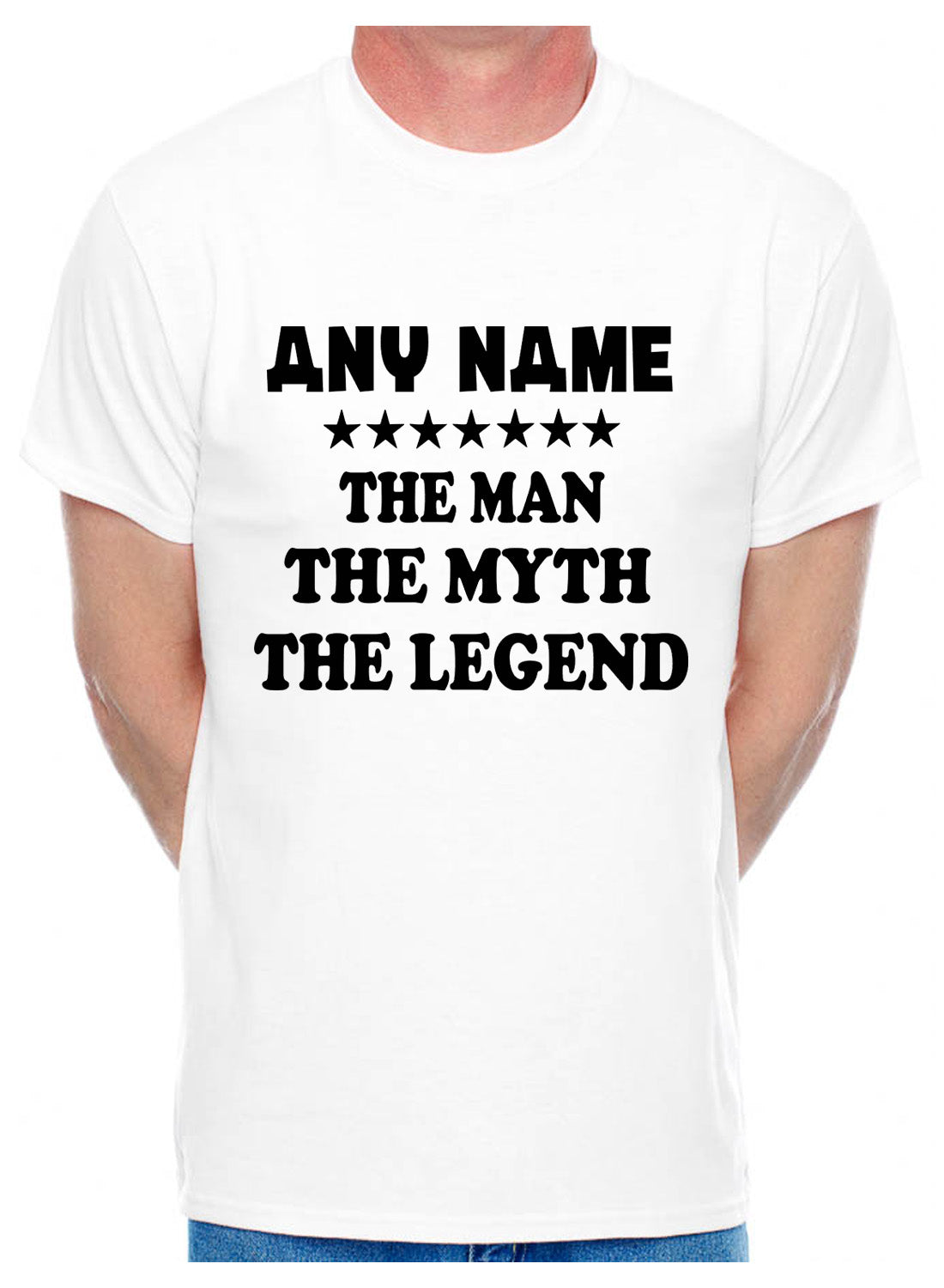Personalised Mens T-Shirt The Man The Myth Any Name Here