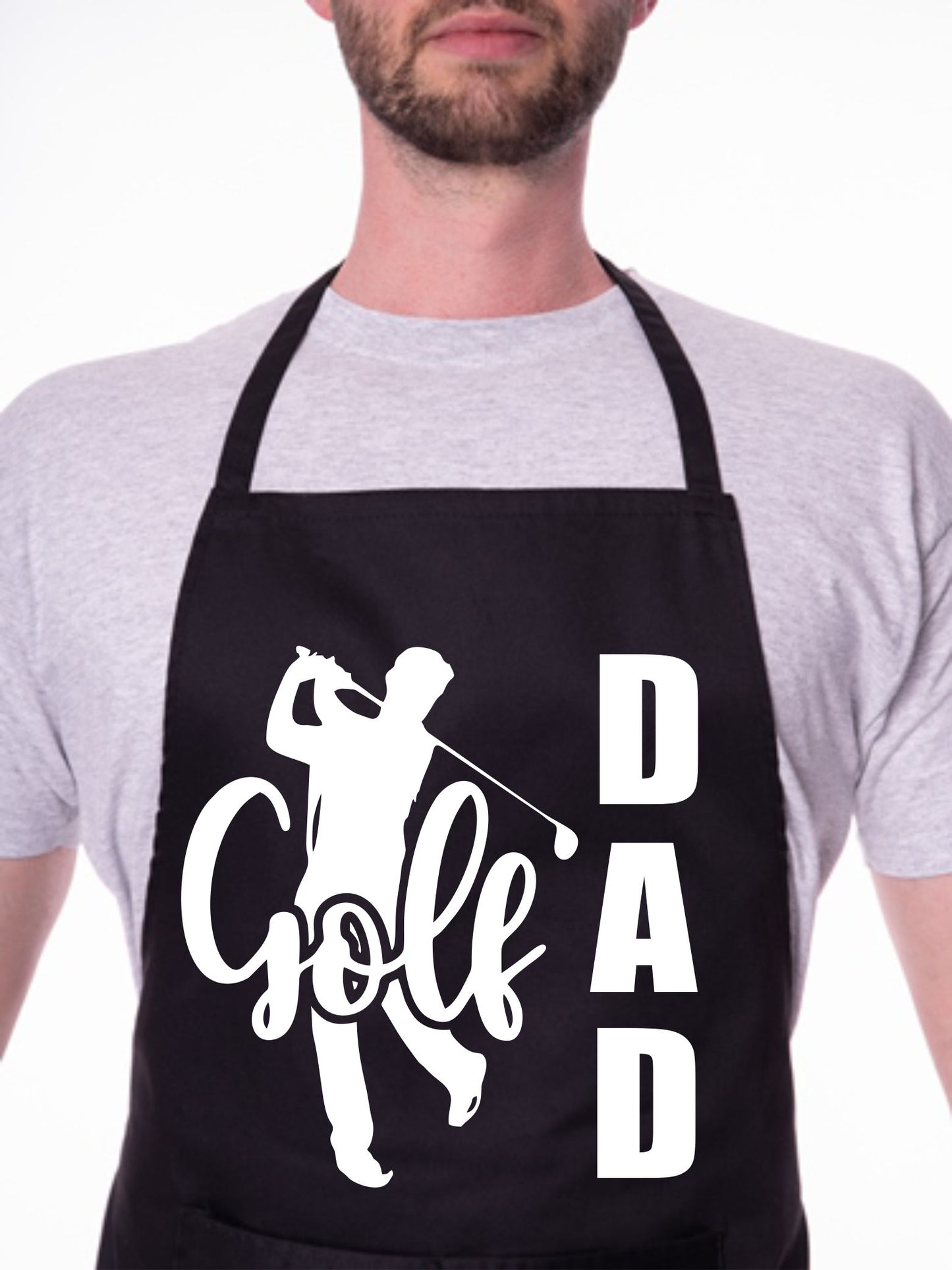 Golf Dad Golfer Apron Funny Birthday Gift Father's Day Cooking Baking BBQ
