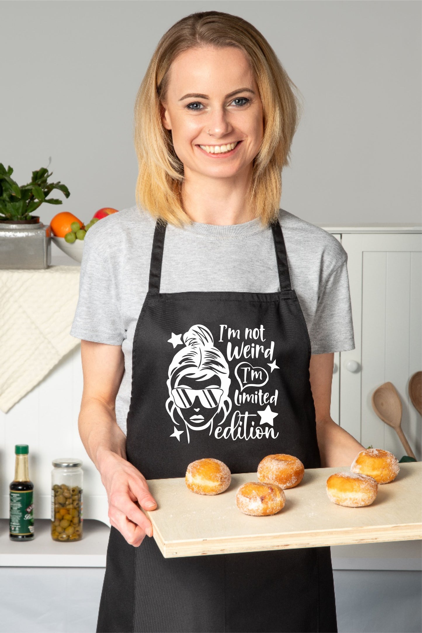 I'm Not Weird I'm Limited Edition Apron Funny Birthday Gift Cooking Baking BBQ