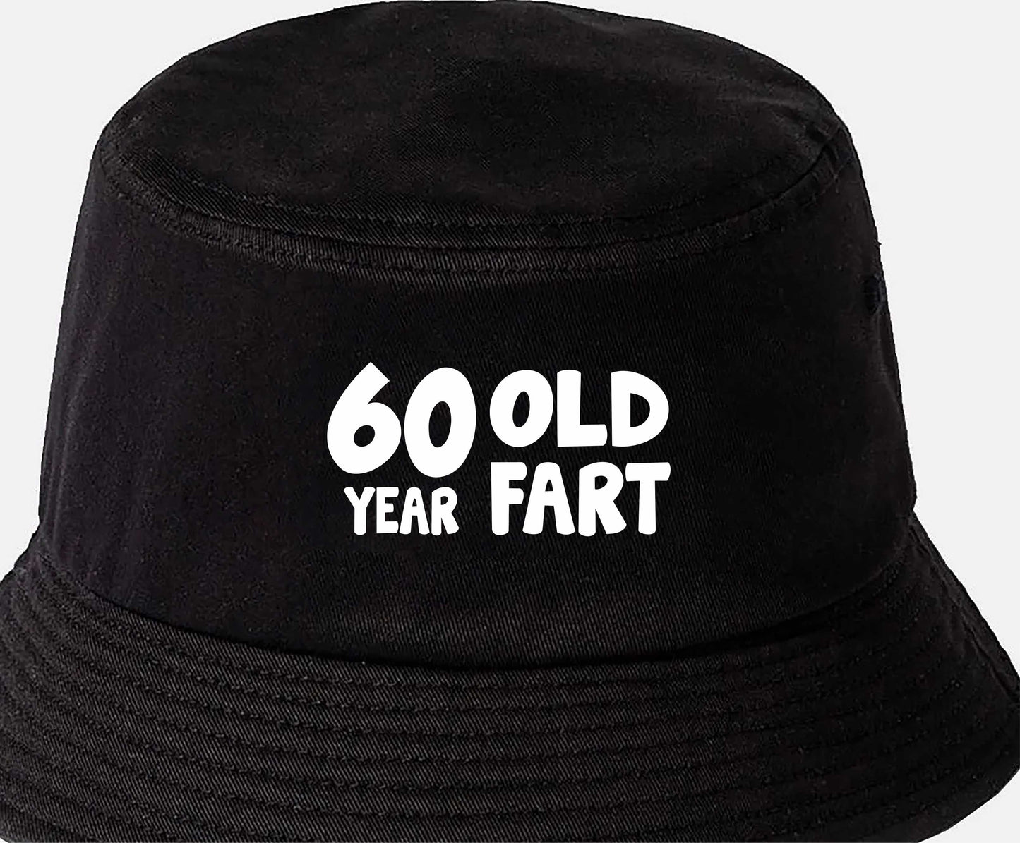 60 Year Old Fart Bucket Hat 60th Birthday Gift For Men & Ladies