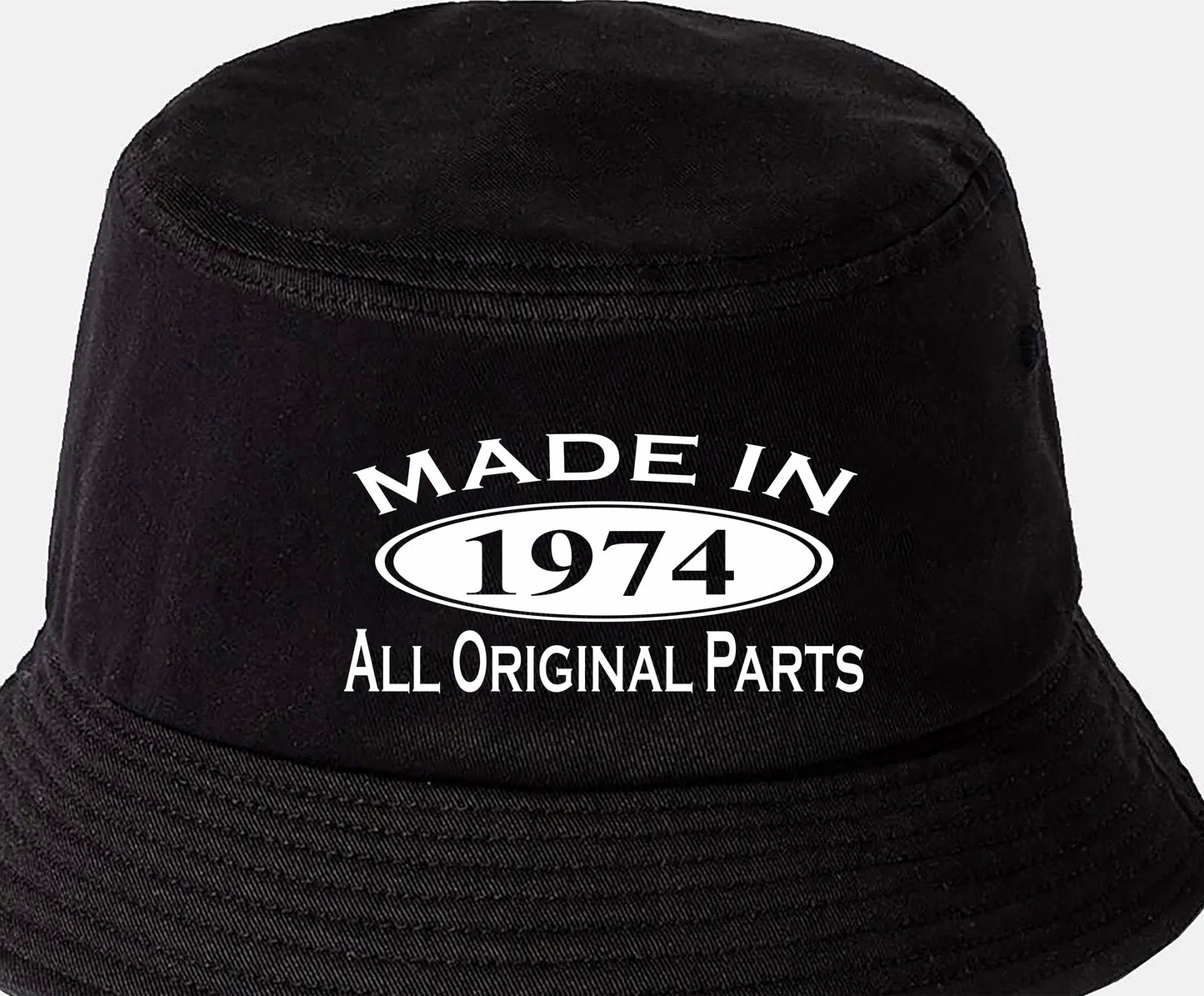 Made in 1974 50th Birthday Bucket Hat Age 50 Gift For Men & Ladies