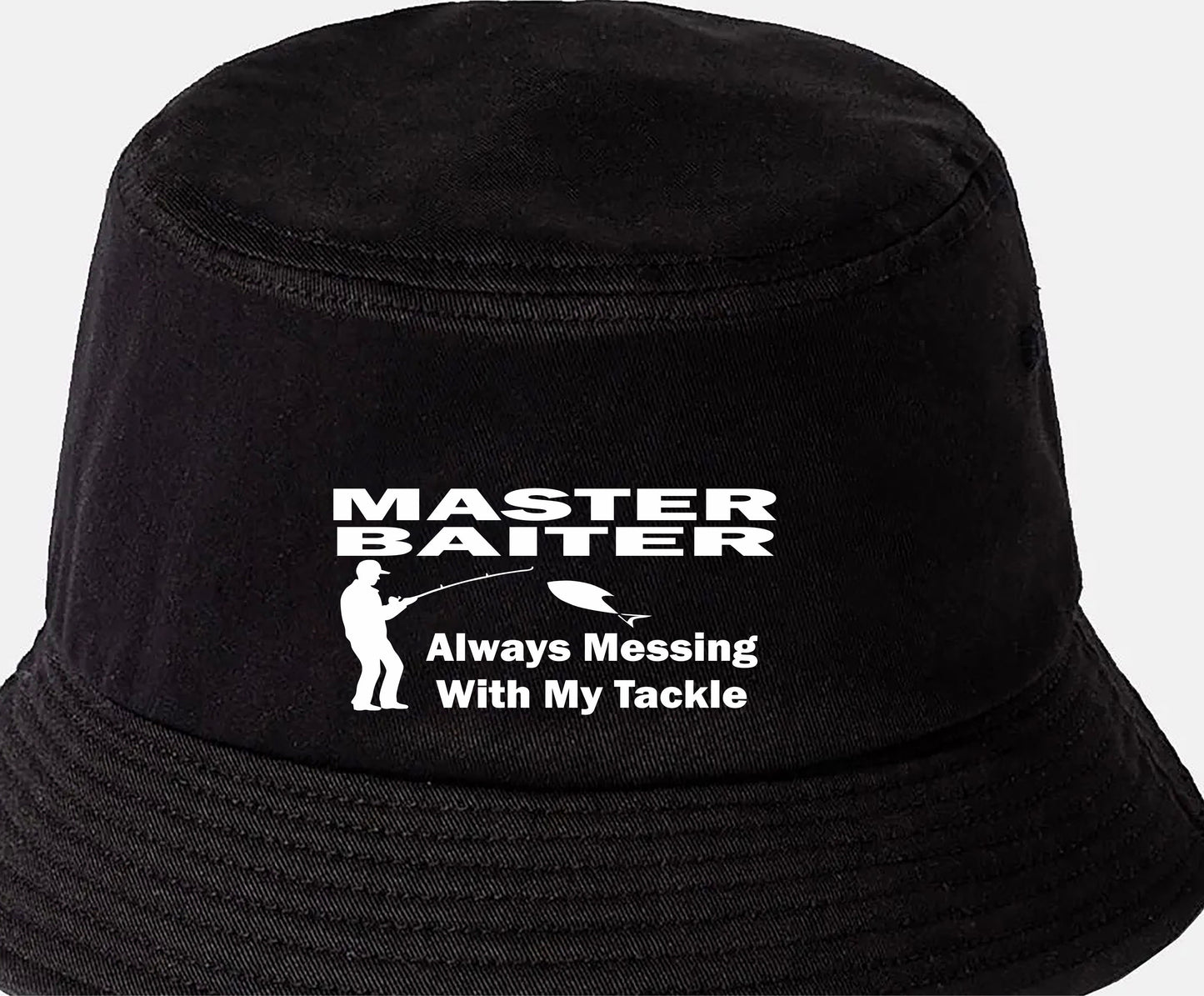 Master Baiter Bucket Hat Fishermans Fishing Gift for Men & Women