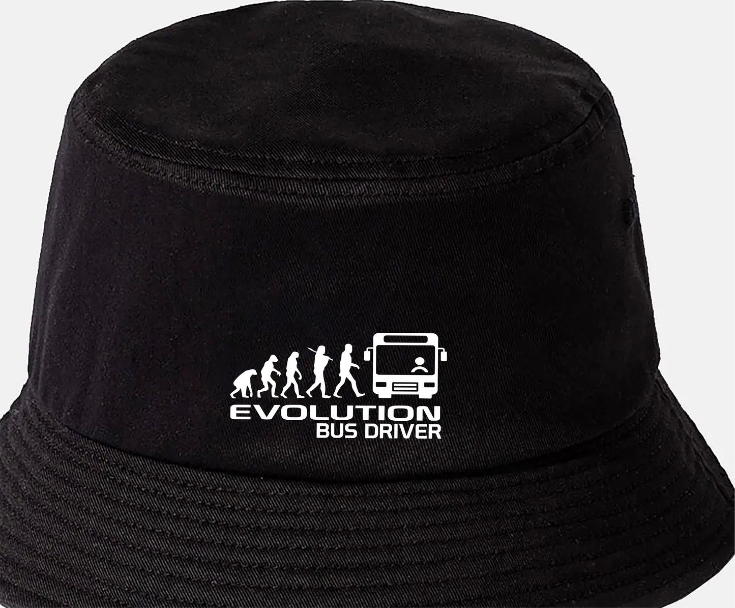 Evolution of Bus Driver Bucket Hat Birthday Gift Great for Men & Ladies