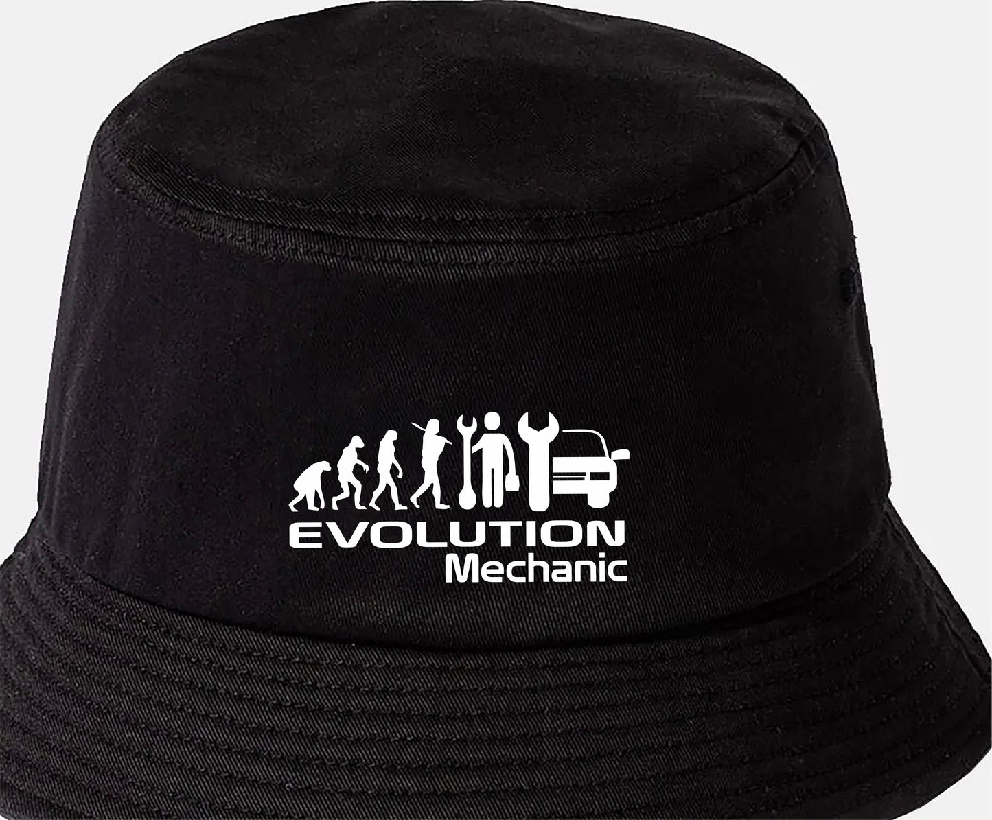 Evolution of A Mechanic Bucket Hat Birthday Gift Great for Men & Ladies