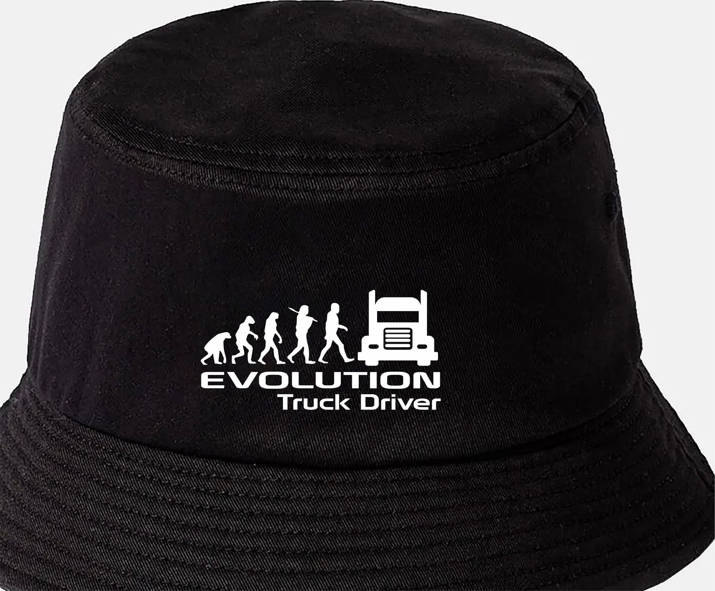 Evolution of Truck Driver Bucket Hat Birthday Gift for Men & Ladies