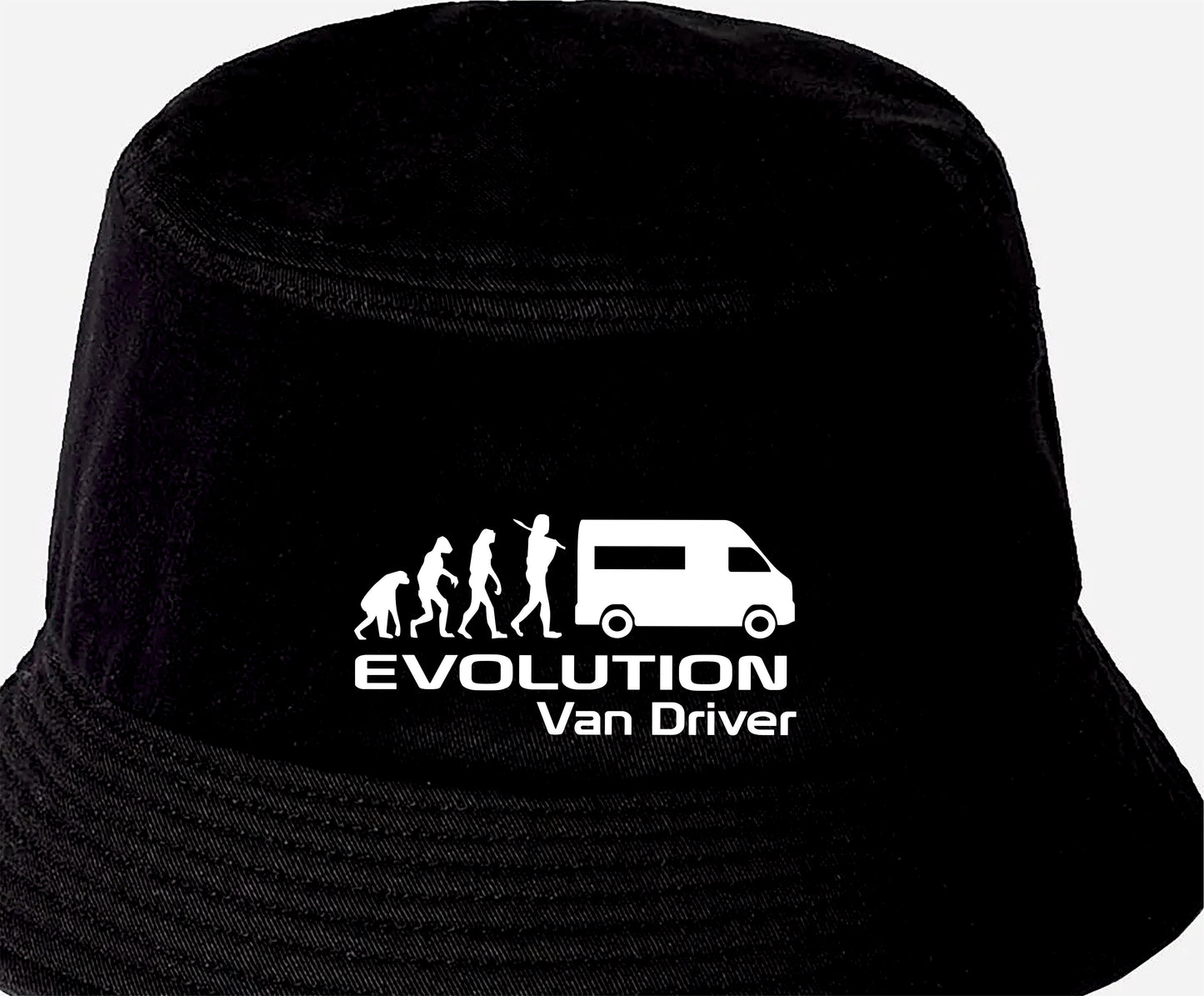 Evolution of Van Driver Bucket Hat Birthday Gift Great for Men & Ladies