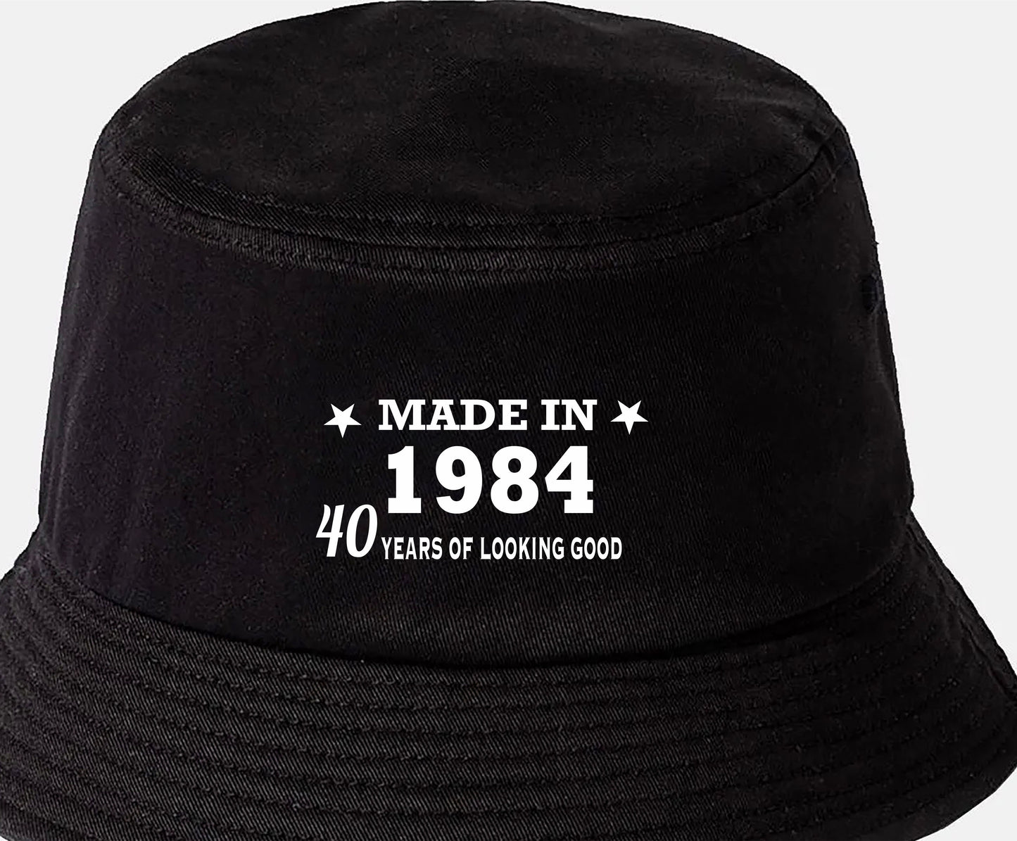 Totally Awesome Made In 1984 Bucket Hat 40th Birthday Age 40 Men & Ladies