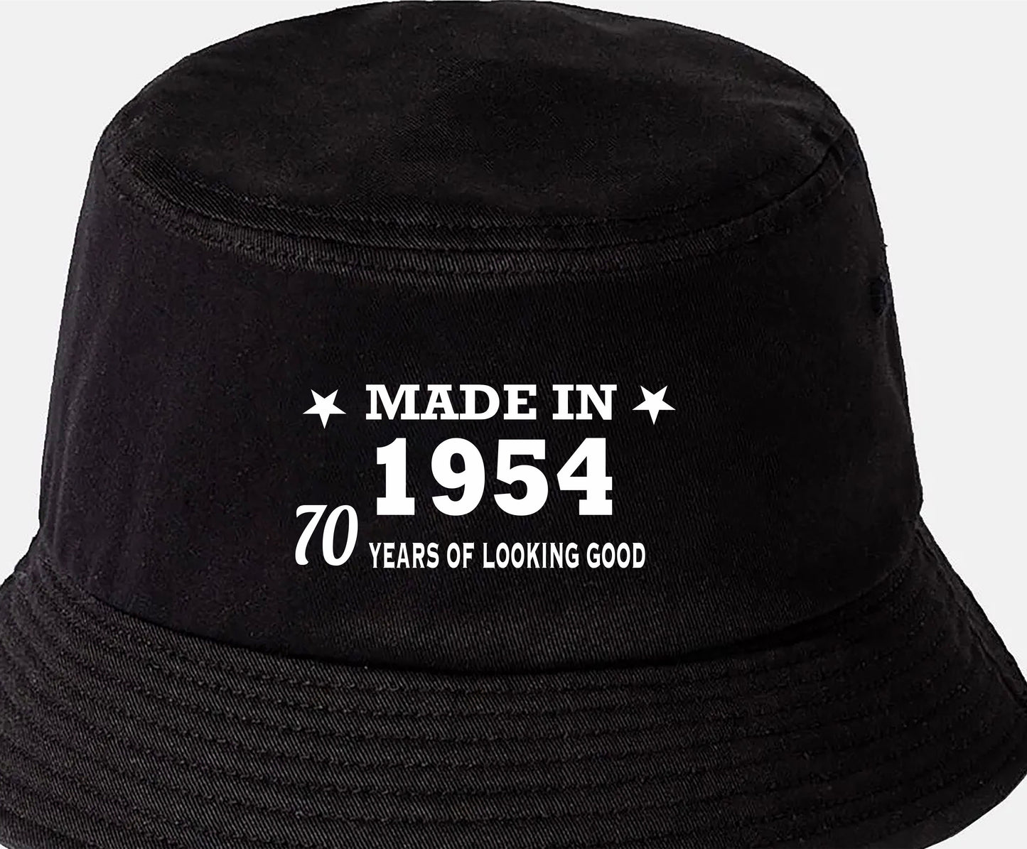 Totally Awesome Made In 1954 Bucket Hat 70th Birthday Age 70 Men & Ladies