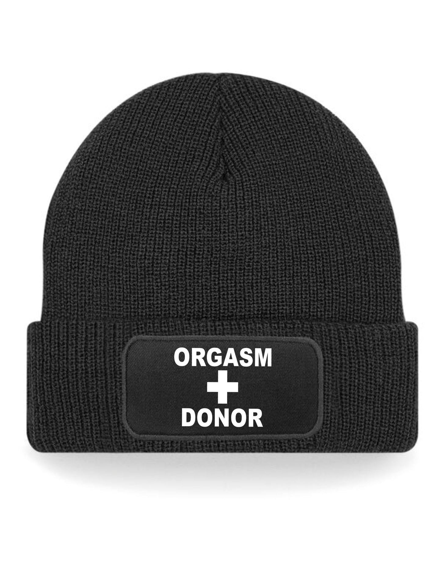 Orgasm Donor Beanie Hat Funny Slogan Birthday Gift For Men