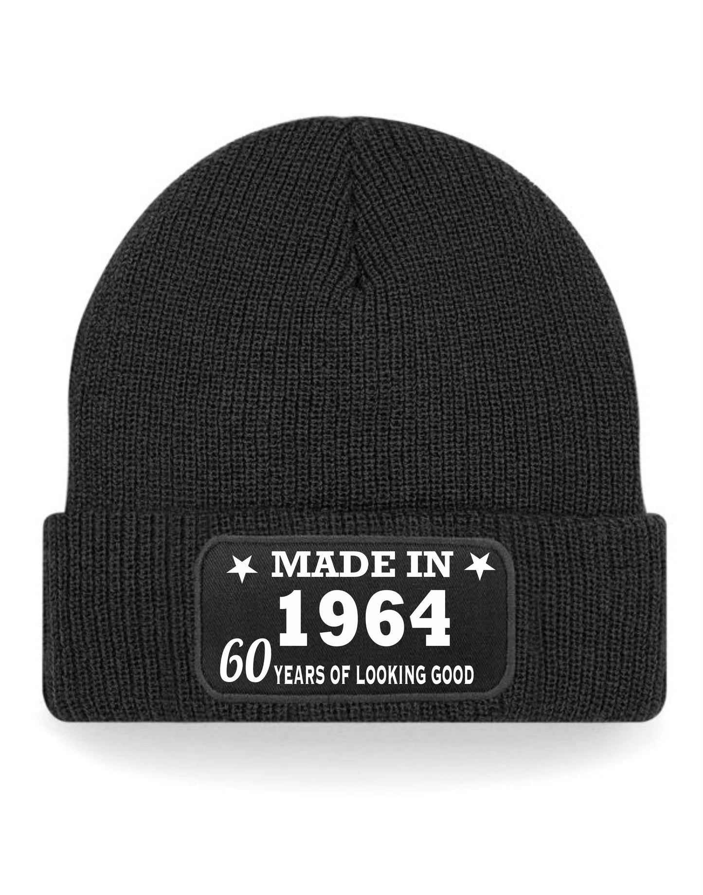 60th Birthday Made In 1964 Beanie Hat Gift for 60 Year Old For Men & Ladies