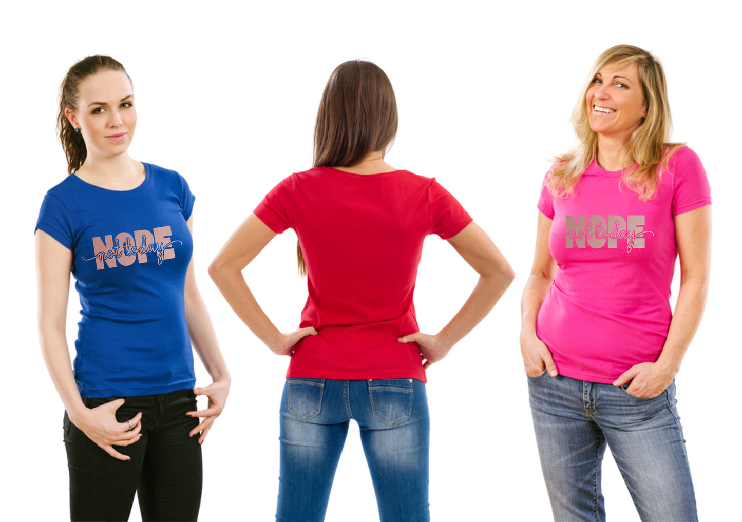 Nope Not Today Metal Awareness Self Love Womens T-Shirt Tee Ladies