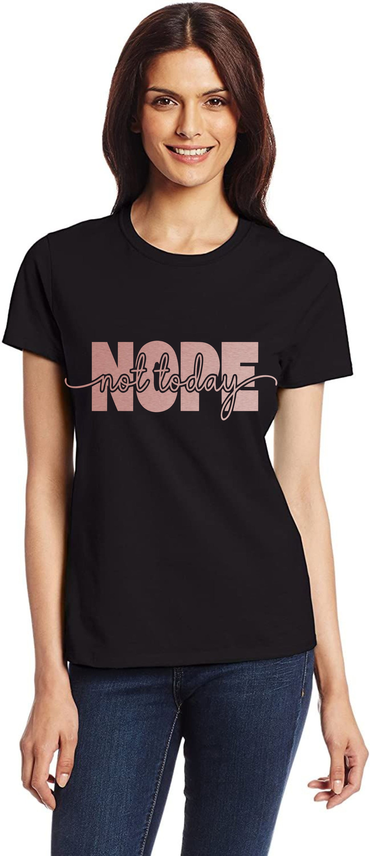 Nope Not Today Metal Awareness Self Love Womens T-Shirt Tee Ladies