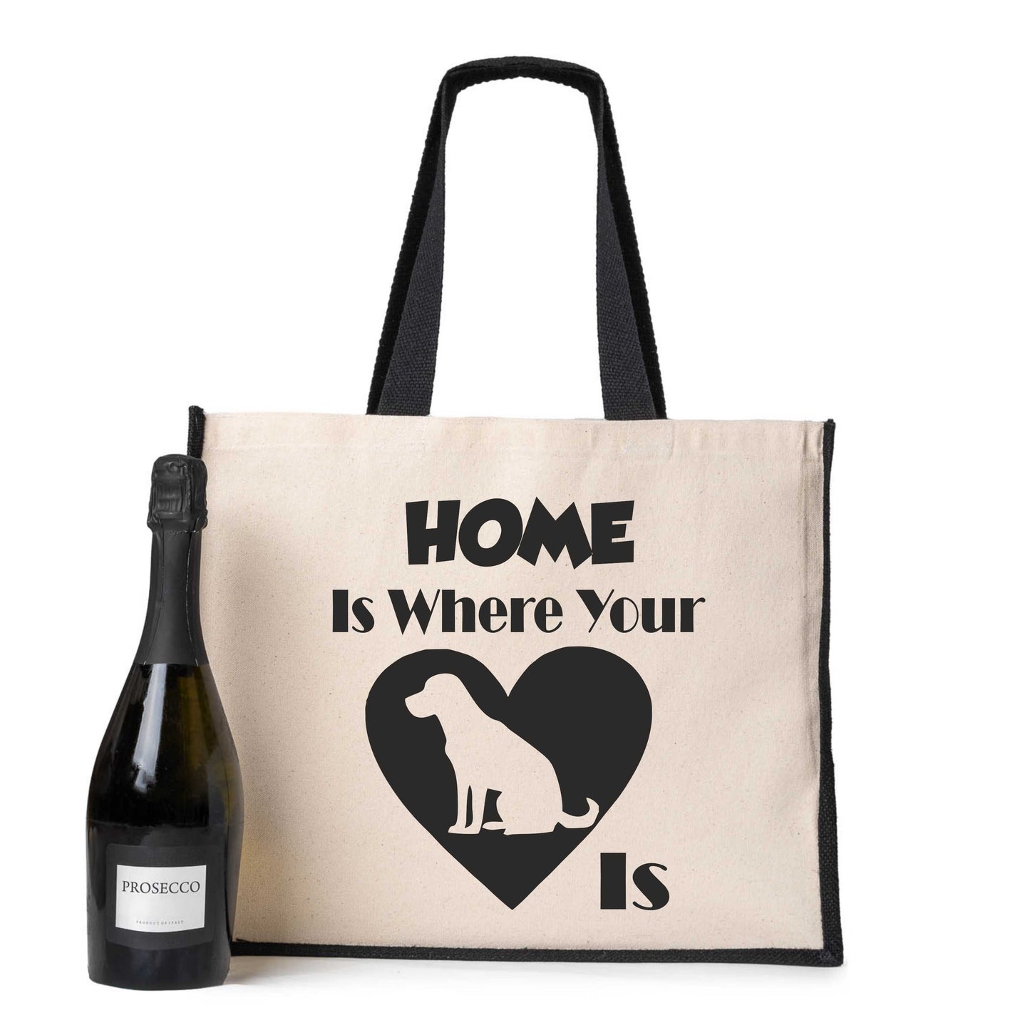 Home Is Where The Labrador Is Tote Bag Dog Lovers Ladies Canvas Shopper