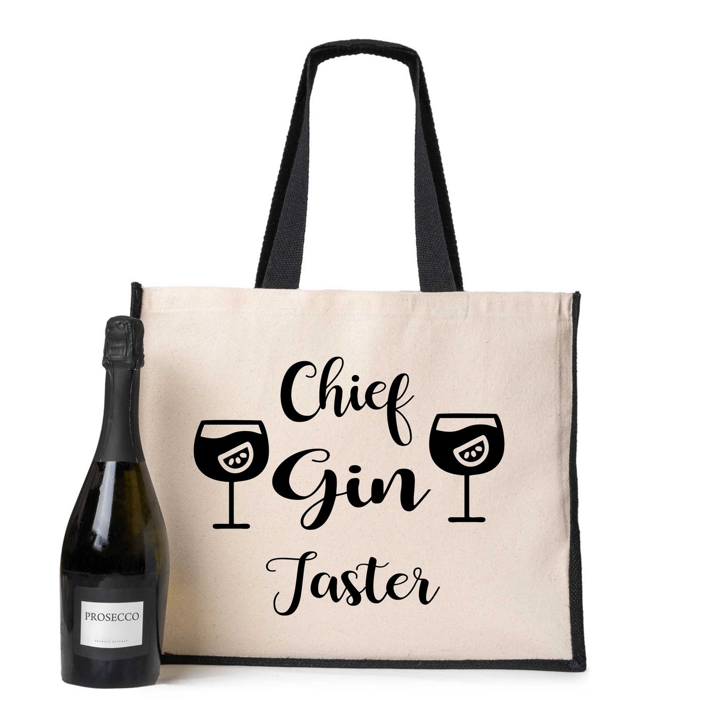 Chief Gin Taster Tote Bag Birthday Ladies Canvas Shopper