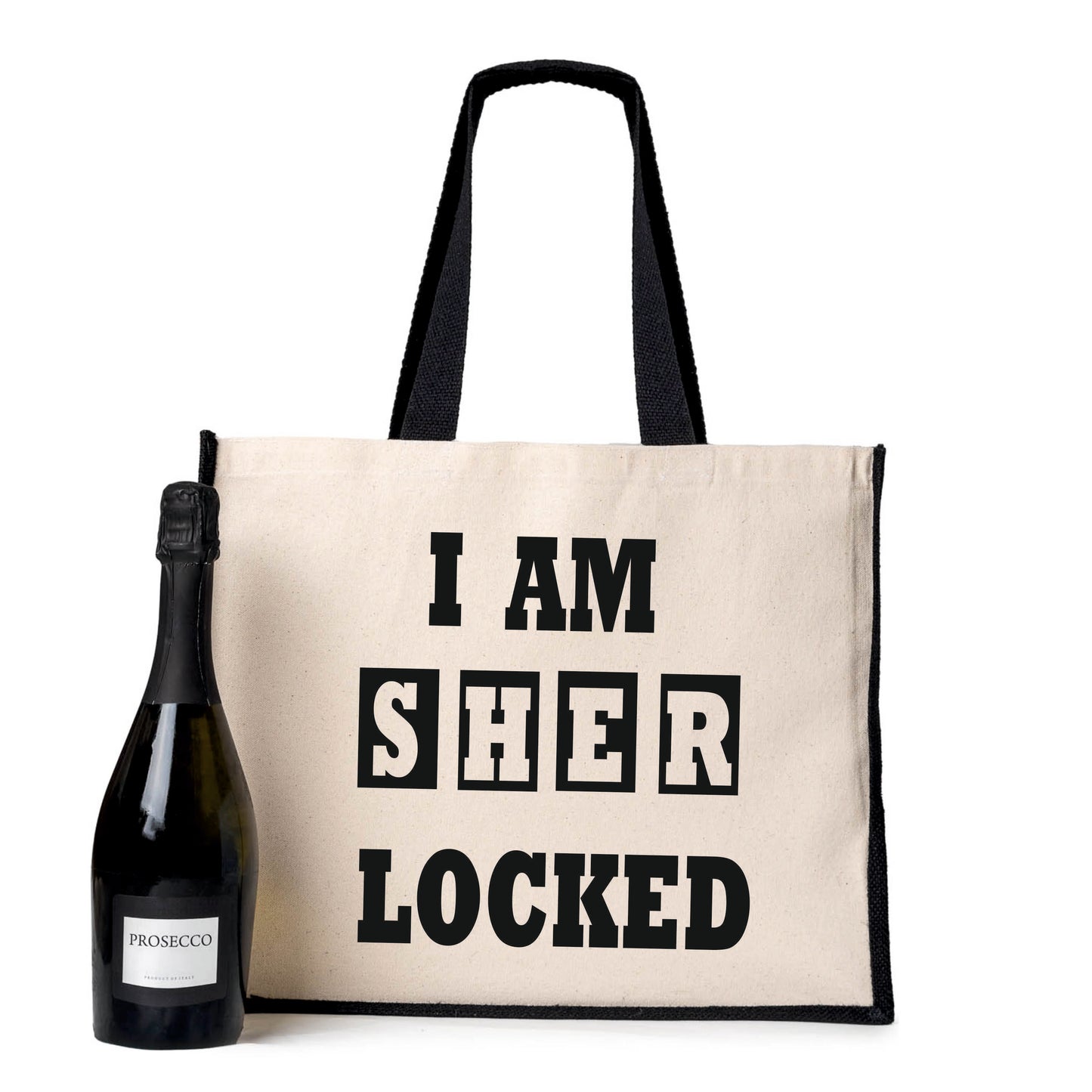 Sher locked Tote Bag Funny Birthday Gift For Ladies Canvas Shopper