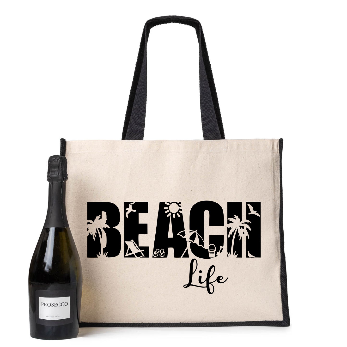 Beach Life Tote Bag Holiday Great For Travel Bag Ladies Canvas Shopper