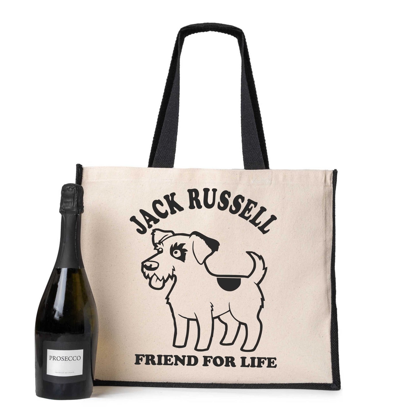 Jack Russell Tote Bag Dog Lovers Gift Ladies Canvas Shopper