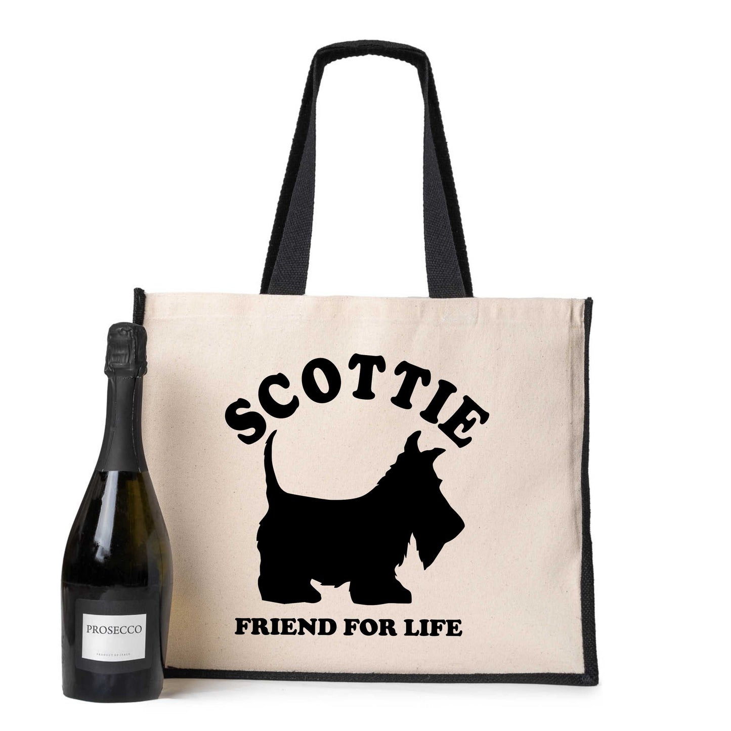 Scottie Scottish Terrier Tote Bag Dog Lovers Birthday Gift Ladies Canvas Shopper