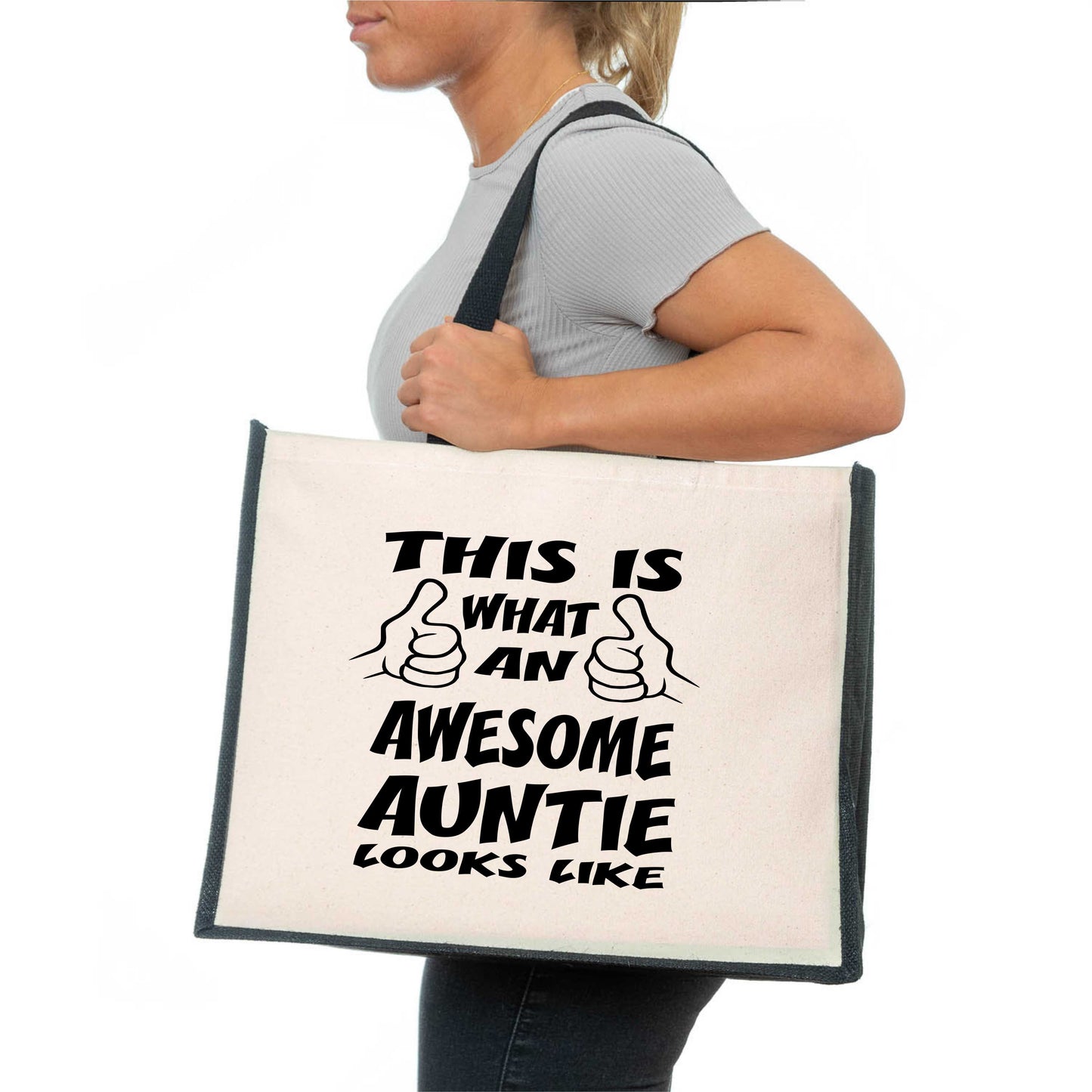 This Is What Awesome Mom Looks Like Tote Bag Mother's Day Ladies Canvas Shopper