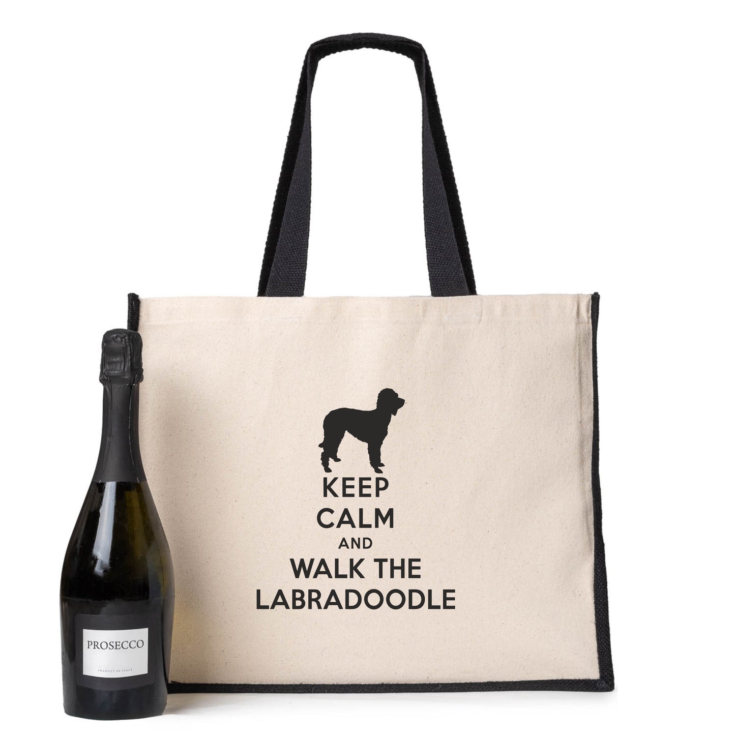 Keep Calm Walk The Labradoodle Tote Bag Gift Dog Lovers Ladies Canvas Shopper