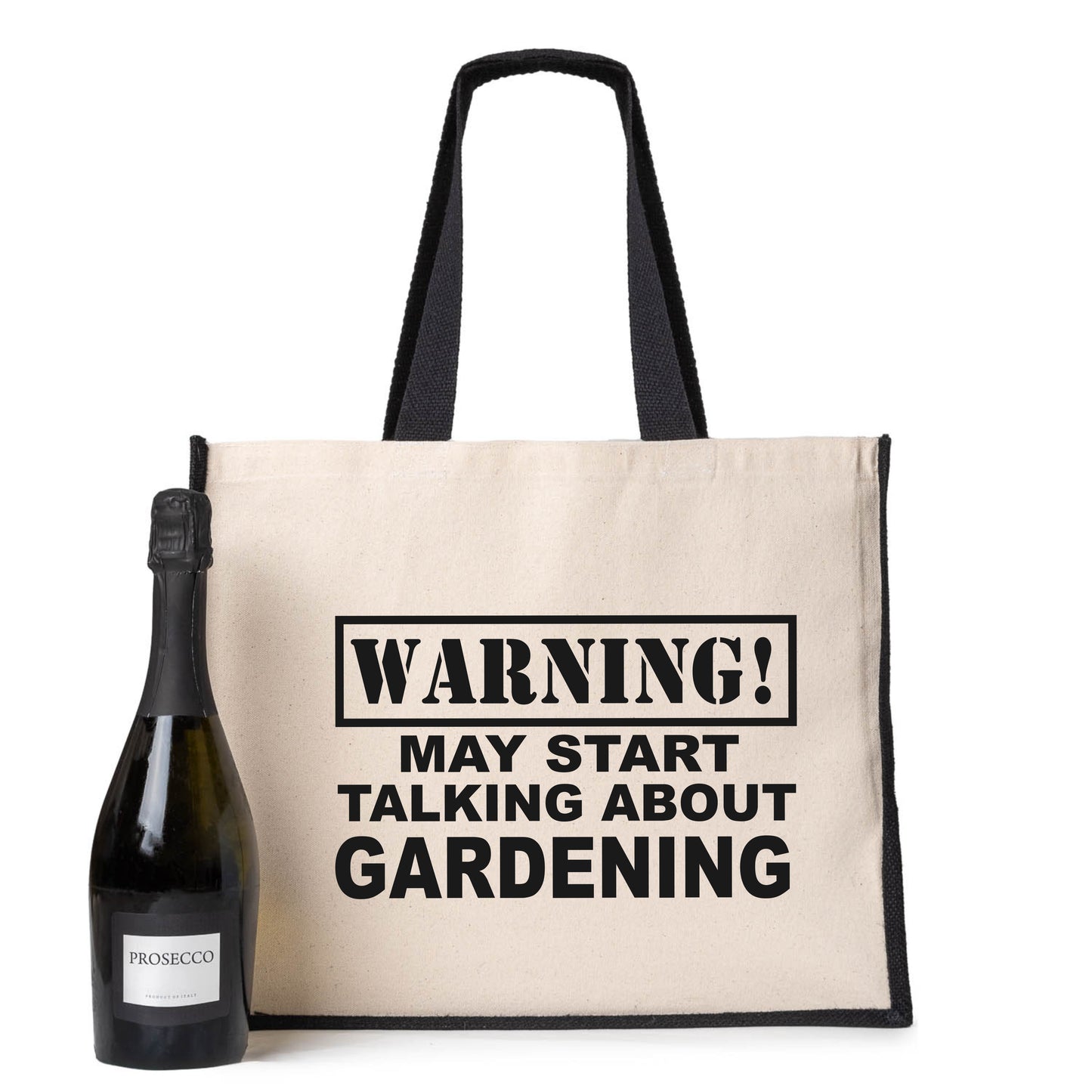 Warning May Talk About Gardening Tote Bag Gift Ladies Canvas Shopper