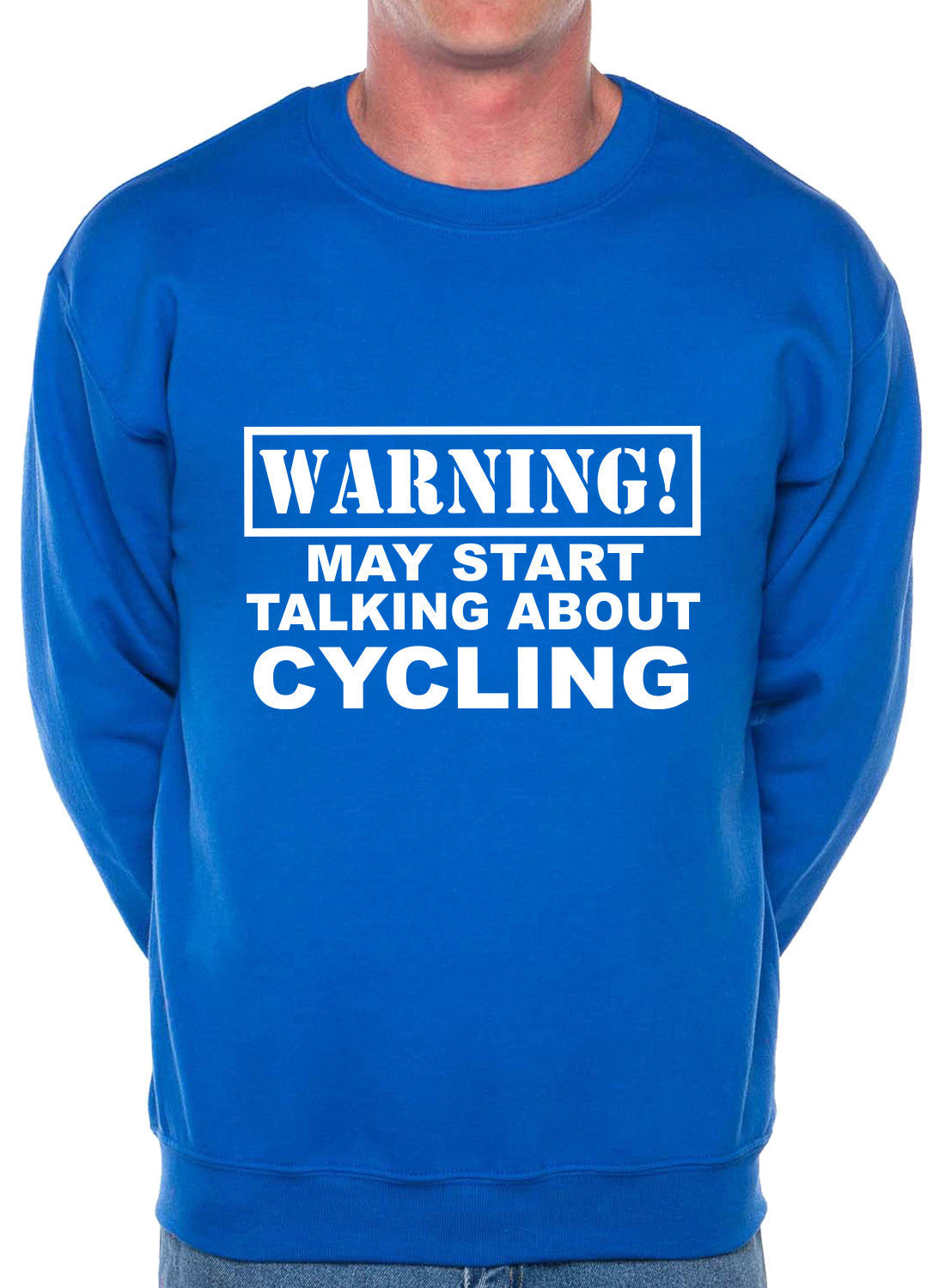 Warning May Talk About Cycling Biking Sweatshirt
