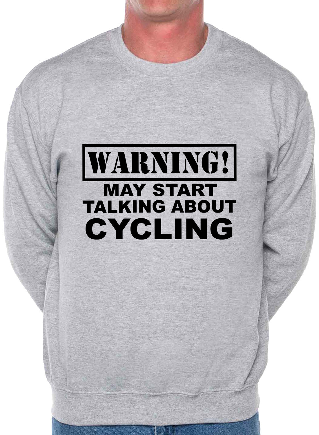 Warning May Talk About Cycling Biking Sweatshirt