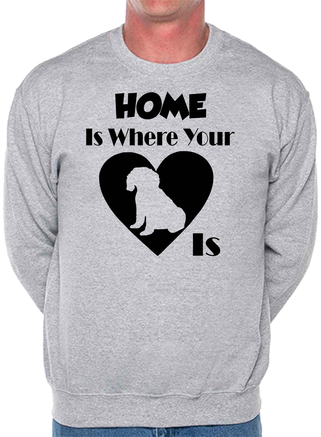 Home Is Where The Cavapoo Is Dog Lover Unisex Sweatshirt