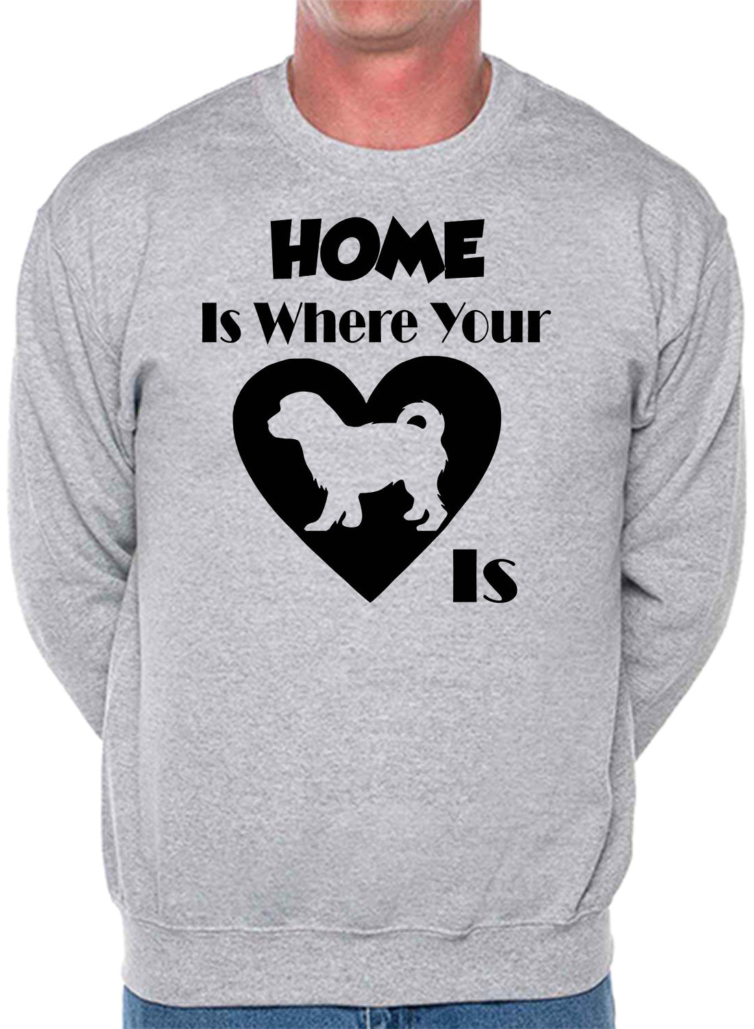 Home Is Where The Cavachon Is Dog Lover Unisex Sweatshirt