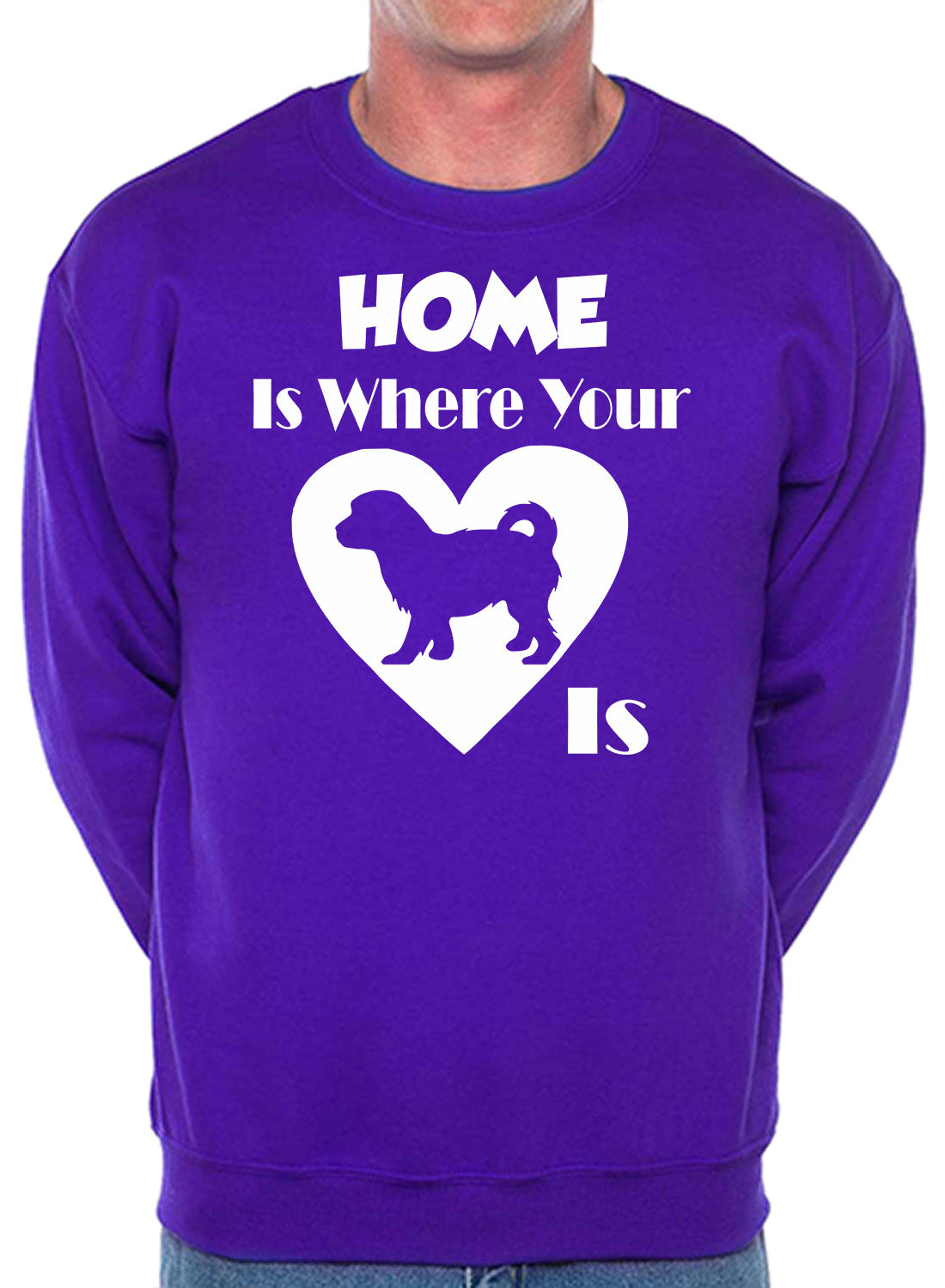 Home Is Where The Cavachon Is Dog Lover Unisex Sweatshirt