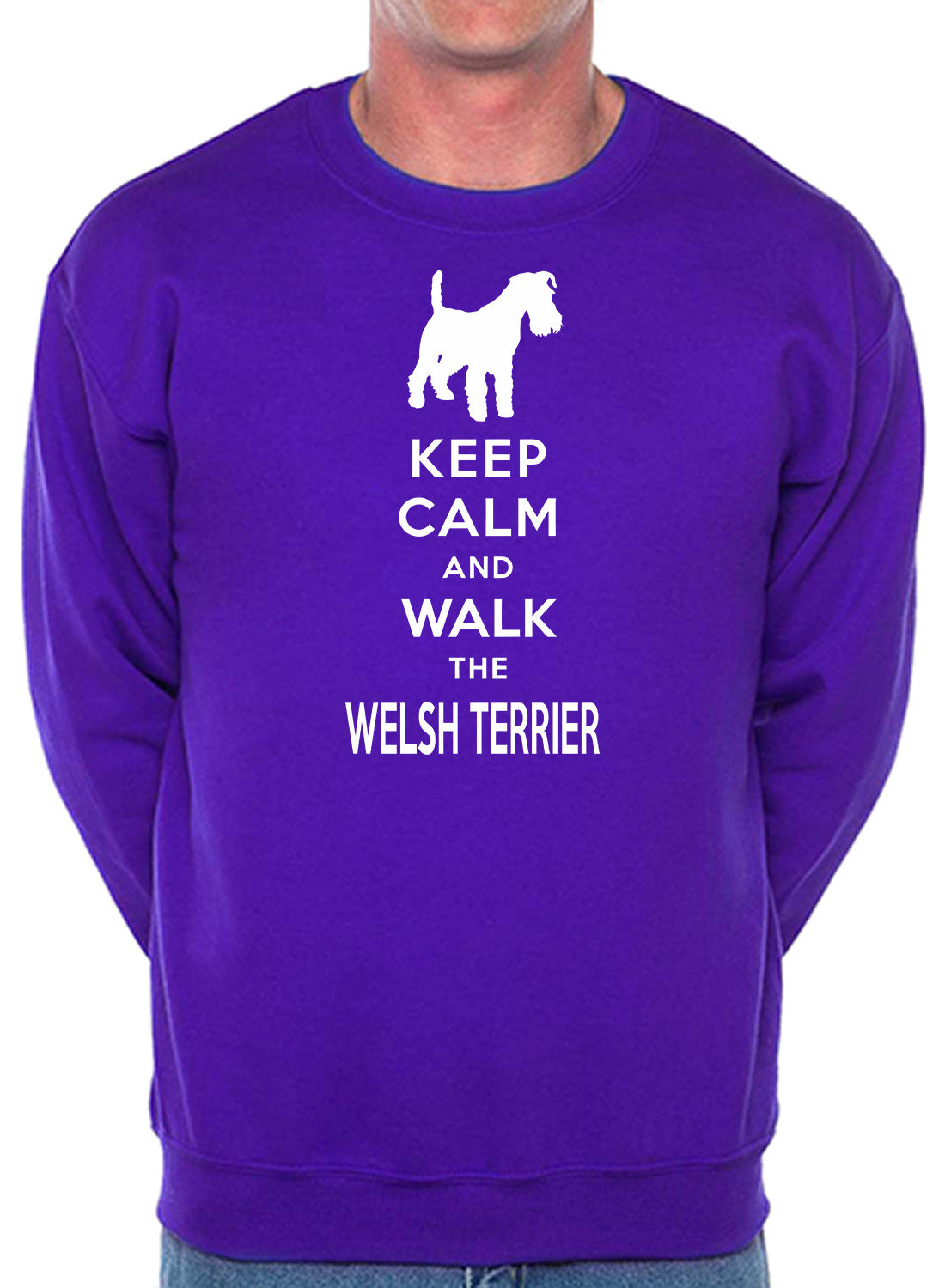 Keep Calm & Walk Welsh Terrier Dog Lover Unisex Sweatshirt