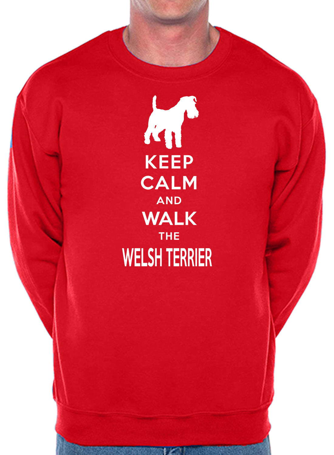Keep Calm & Walk Welsh Terrier Dog Lover Unisex Sweatshirt