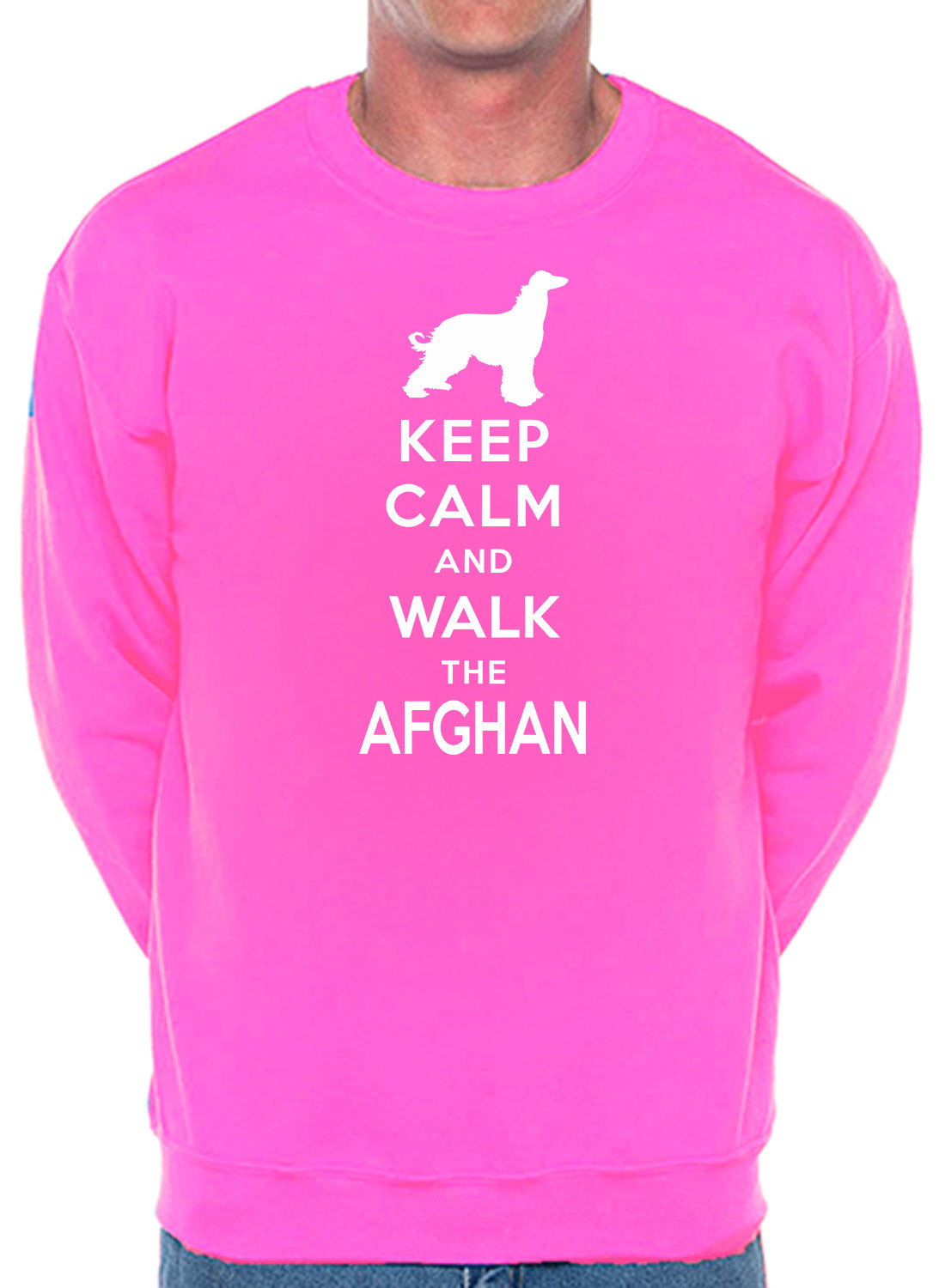 Keep Calm & Walk Afghan Hound Dog Lover Sweatshirt