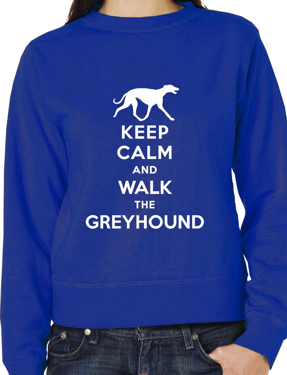 Keep Calm Walk Greyhound Dog Lovers Sweatshirt