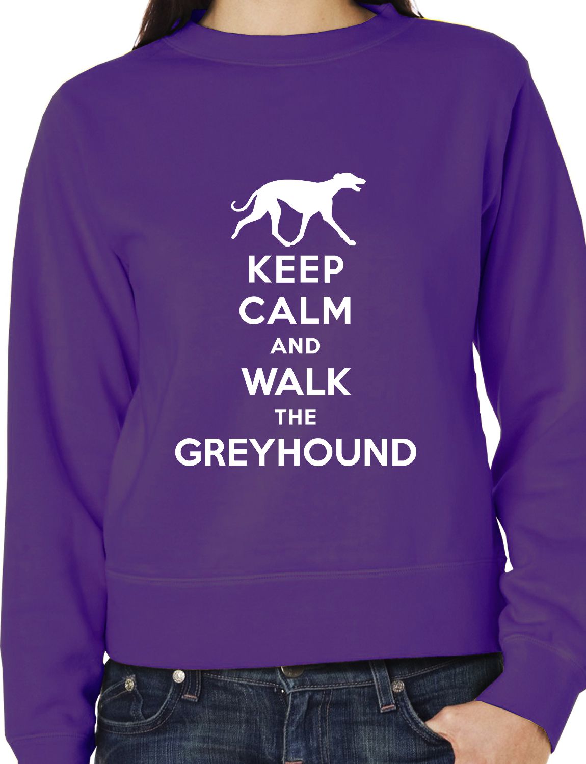 Keep Calm Walk Greyhound Dog Lovers Sweatshirt