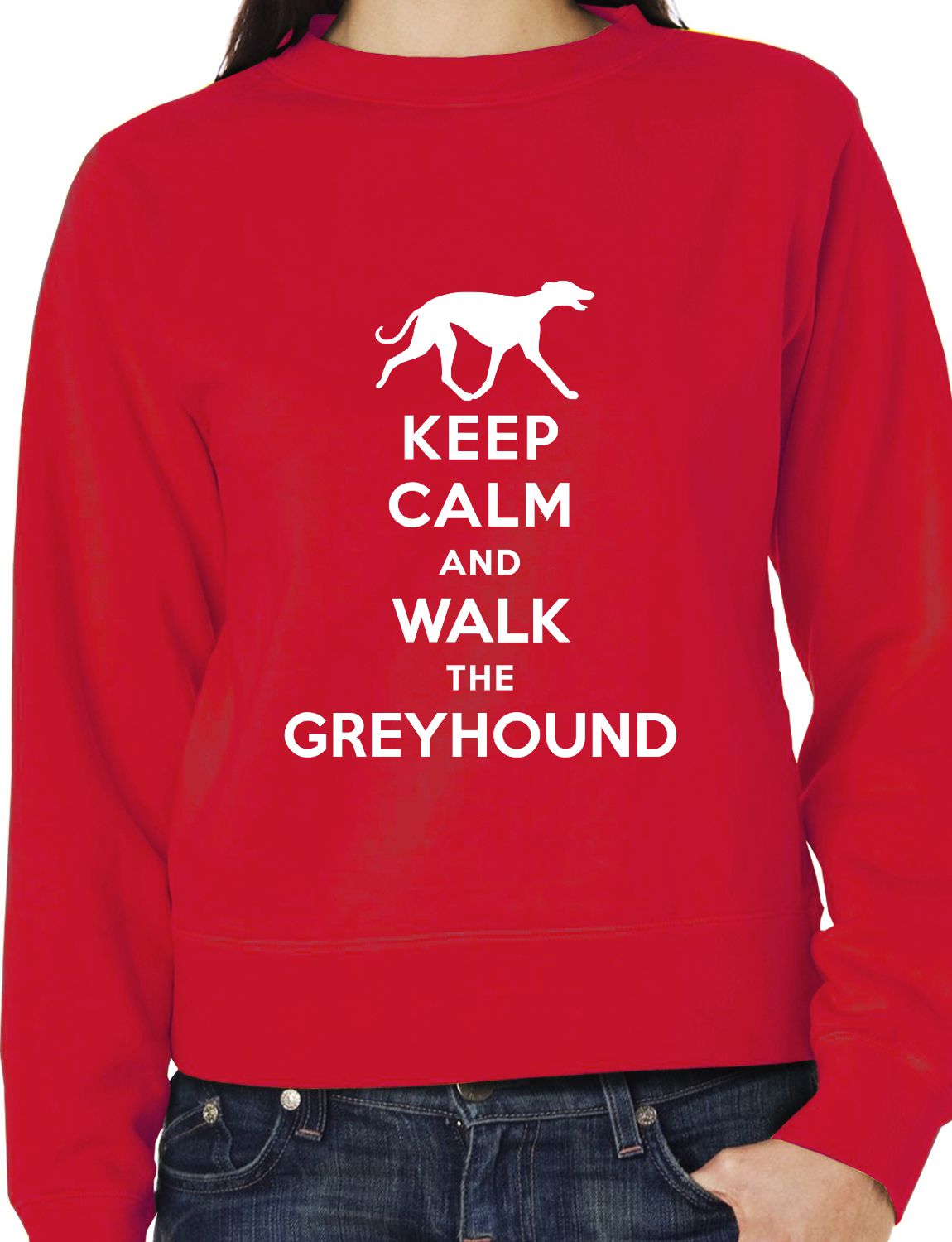 Keep Calm Walk Greyhound Dog Lovers Sweatshirt
