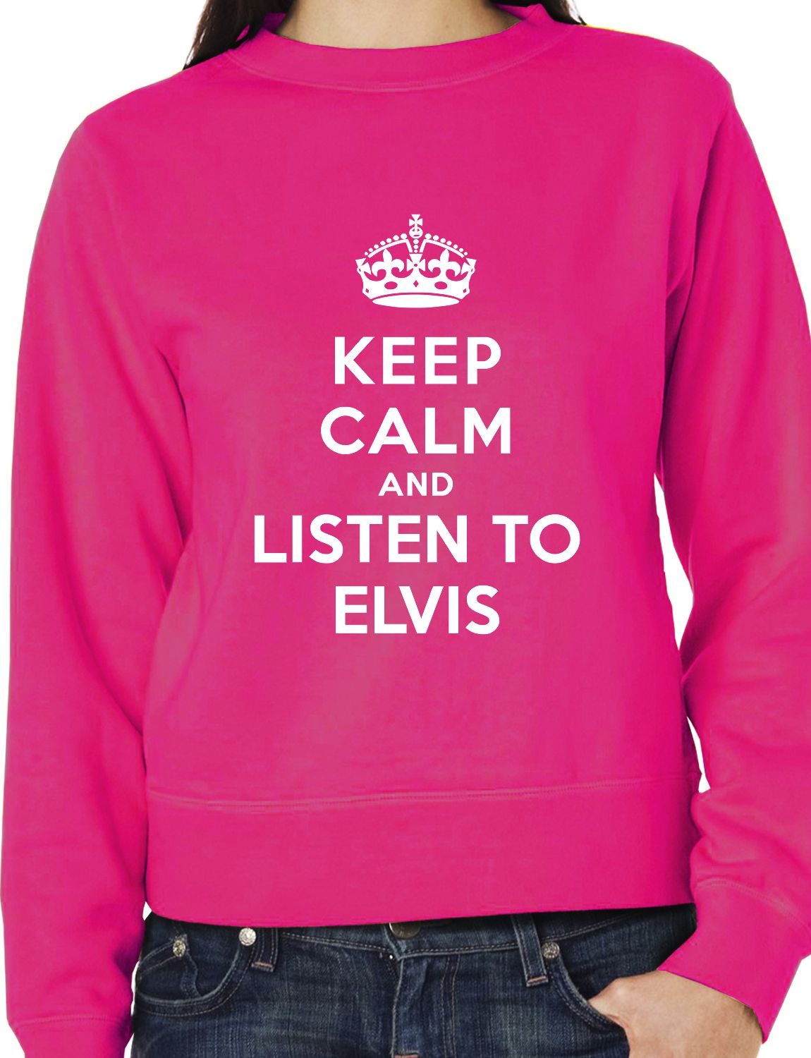 Keep Calm Listen To Elvis Music Gift Sweatshirt