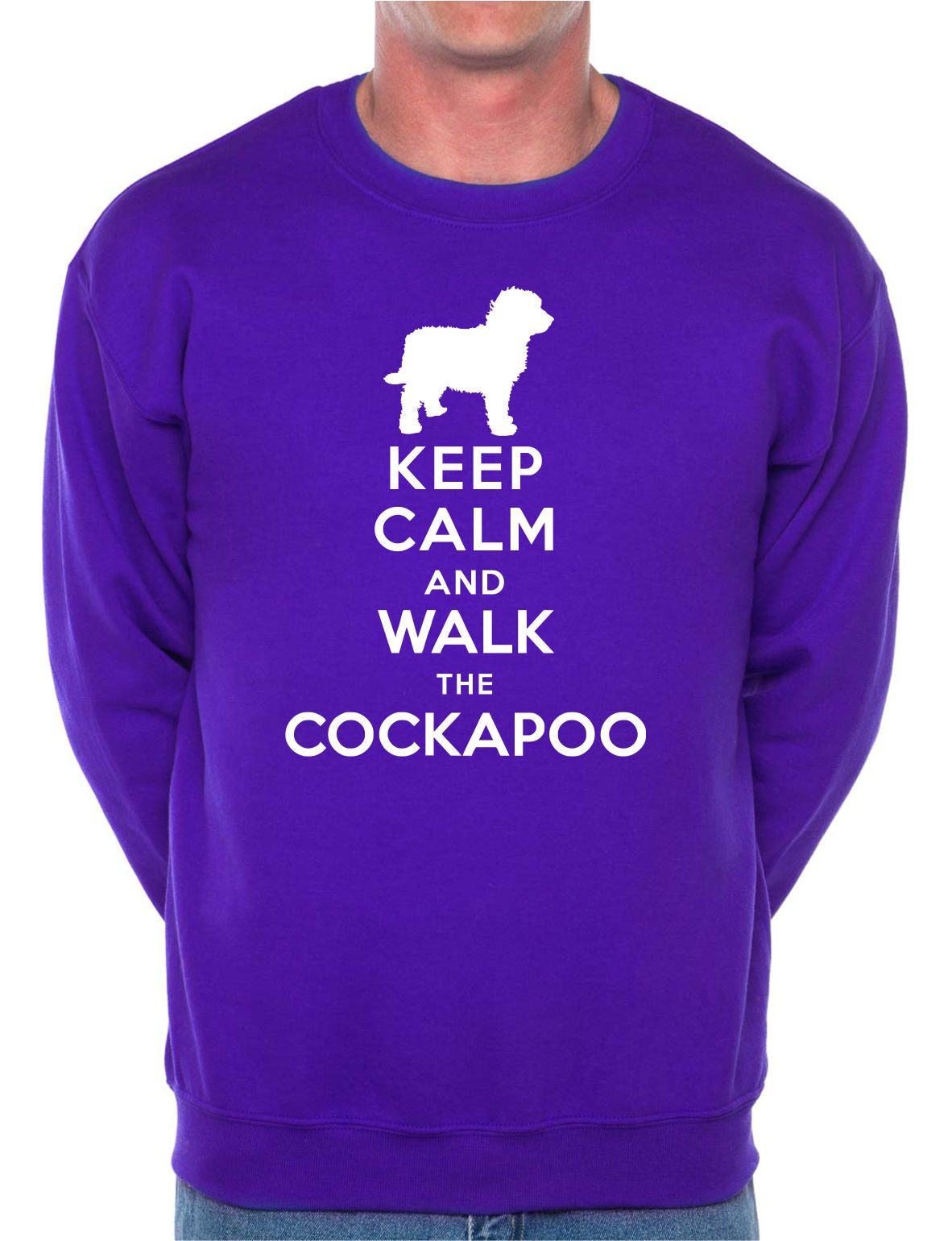 Keep Calm Walk The Cockapoo Sweatshirt