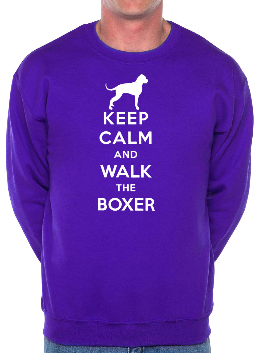 Keep Calm Walk The Boxer Dog Lovers Sweatshirt