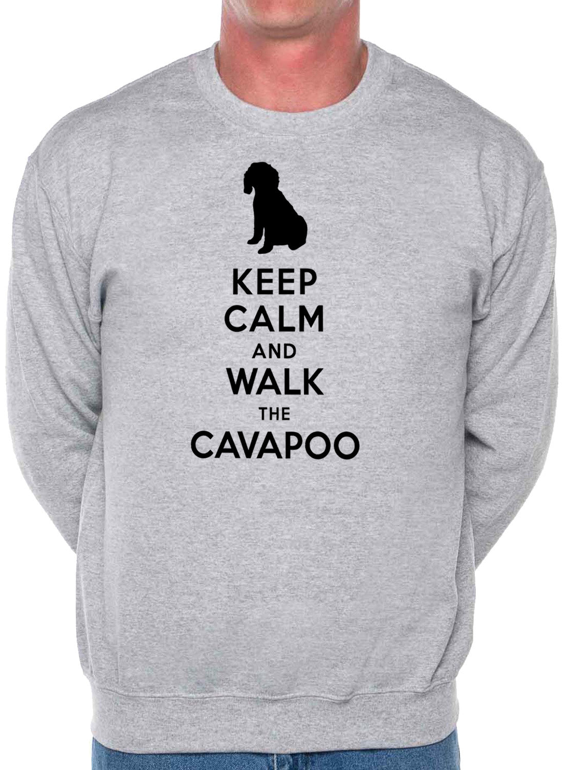 Keep Calm Walk The Cavapoo Dog Lovers Sweatshirt