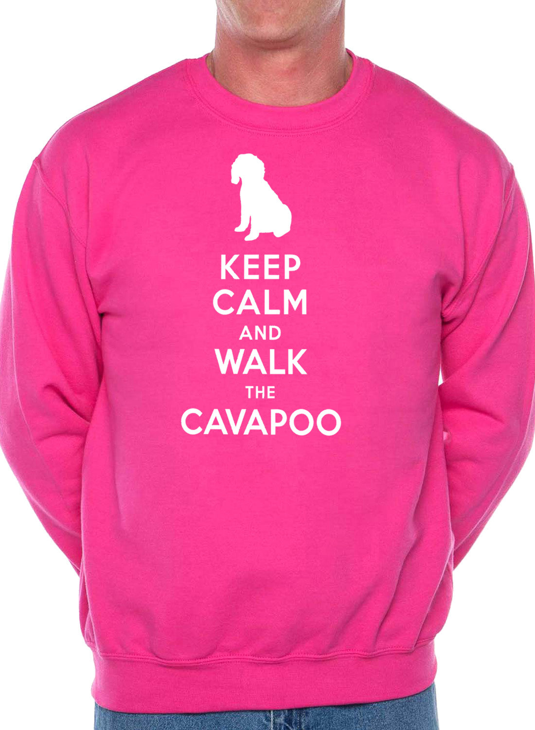 Keep Calm Walk The Cavapoo Dog Lovers Sweatshirt