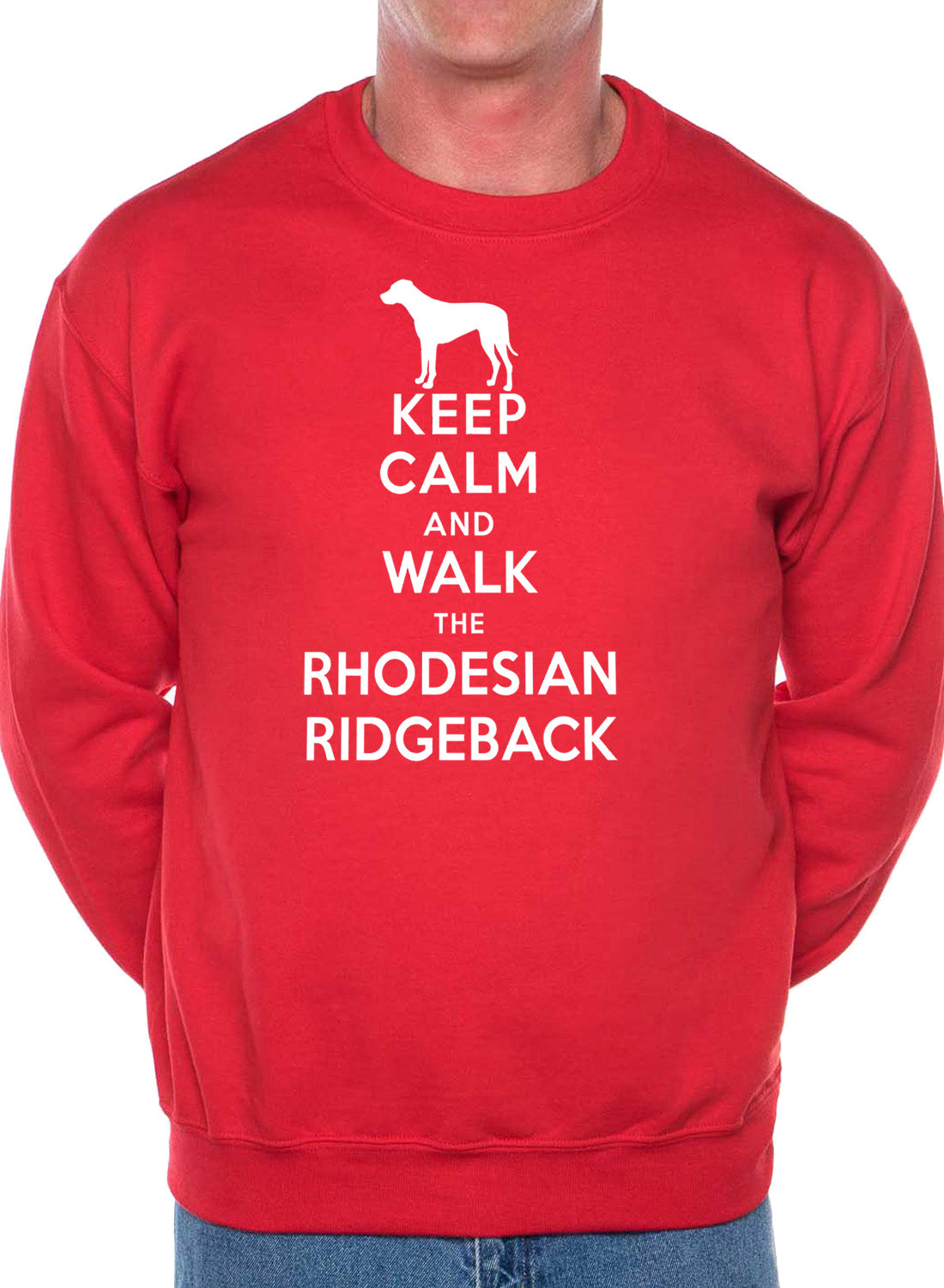 Keep Calm Walk The Rhodesian Ridgeback Dog Lovers Sweatshirt
