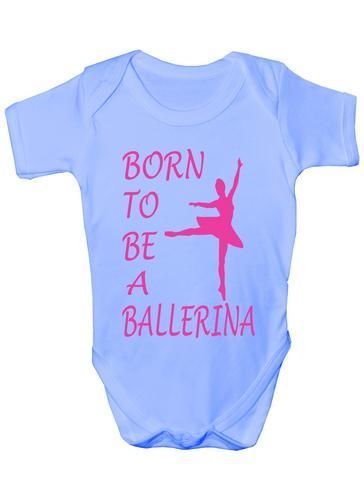 Born To Be A Ballerina Ballet Baby Onesie Vest
