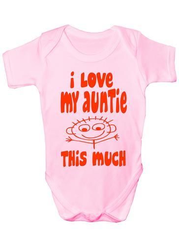 I Love My Auntie This Much Baby Onesie Vest